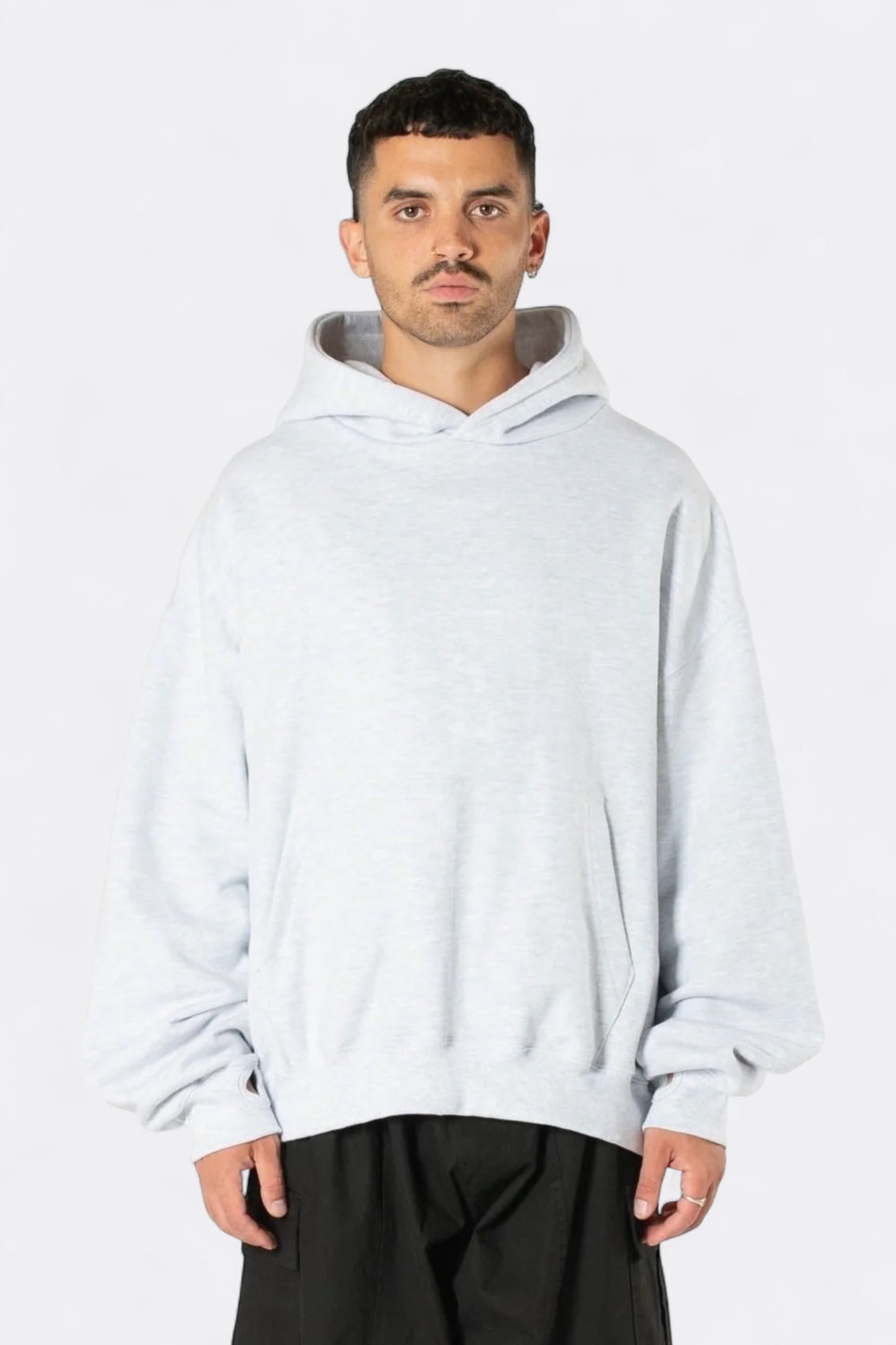 Estudio Niksen - Signature Thumb Hoodie (Light Grey)