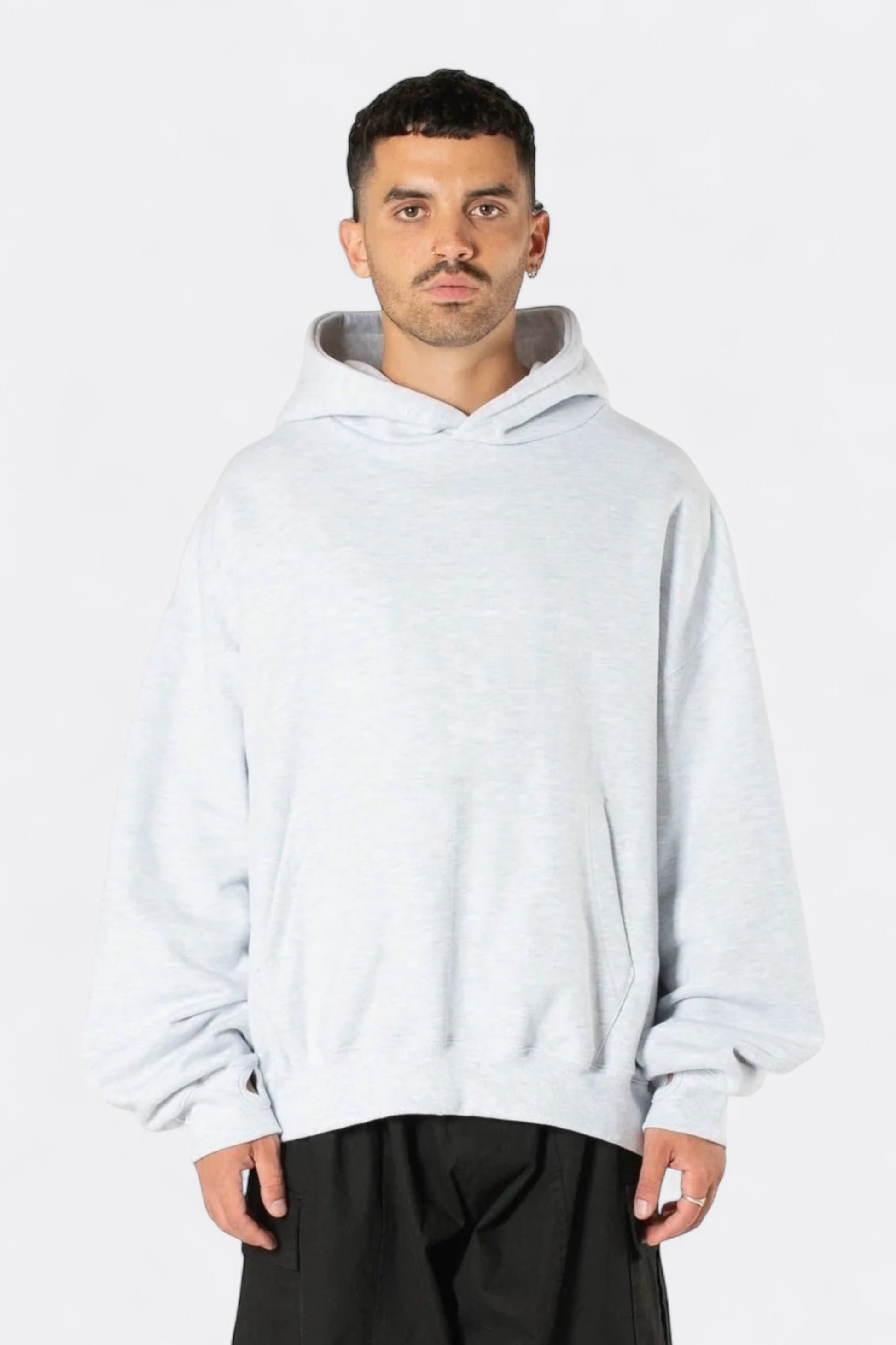 Estudio Niksen - Signature Thumb Hoodie (Light Grey)