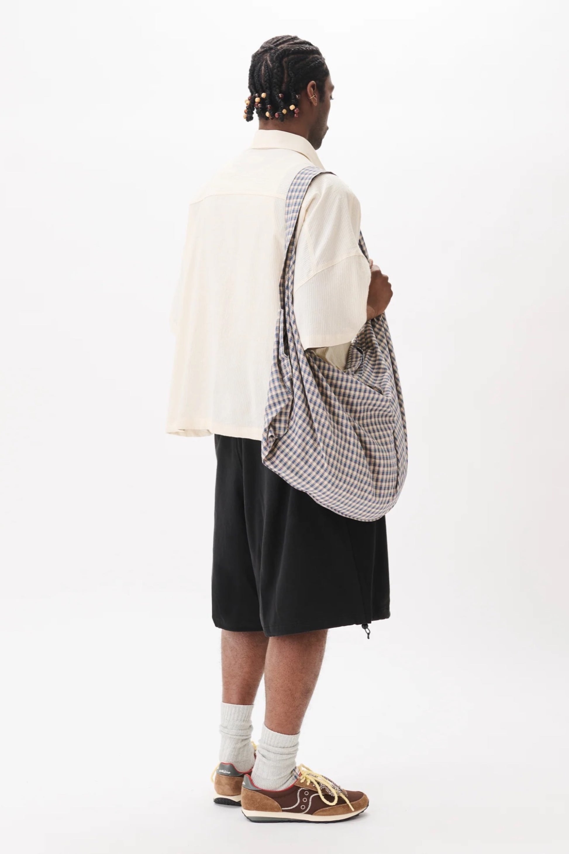 Estudio Niksen Slit Cargo Balloon Shorts Black | Short Cargo Unisexe Corée | Edgar Bdx