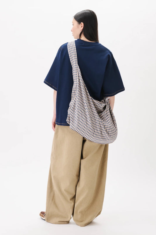 Estudio Niksen Three Way Checkered Bag | Sac Coton 3 Ports Corée | Edgar Bdx