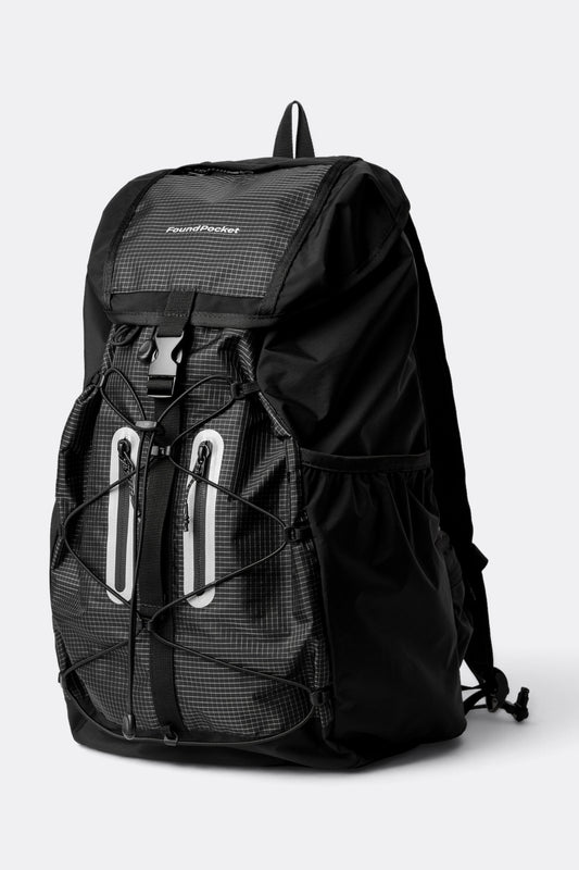 FOUND POCKET Focus Light Rucksack Black | Sac à Dos Nylon Premium | Edgar Bdx