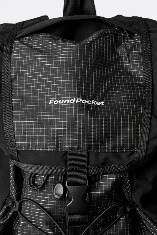 FOUND POCKET Focus Light Rucksack Black | Sac à Dos Nylon Premium | Edgar Bdx