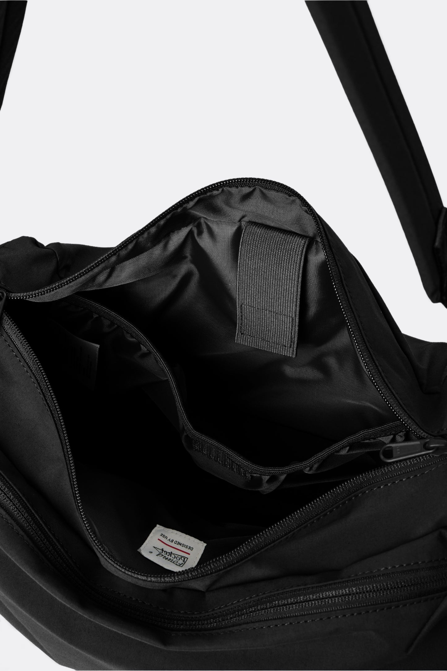 FOUND POCKET Grid Cross Bag Black | Sac Bandoulière Nylon Hydrofuge | Edgar Bdx