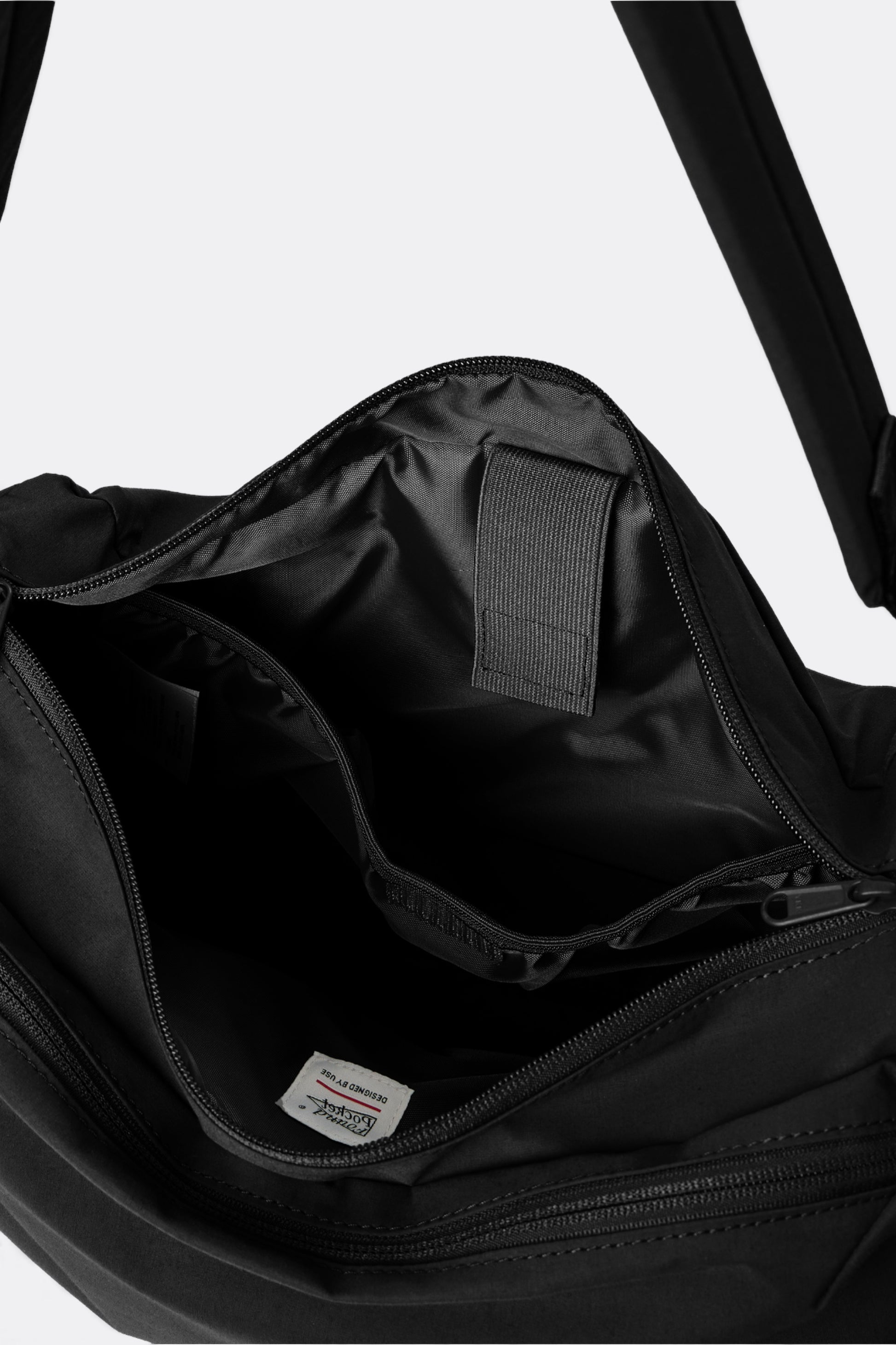 FOUND POCKET Grid Cross Bag Black | Sac Bandoulière Nylon Hydrofuge | Edgar Bdx