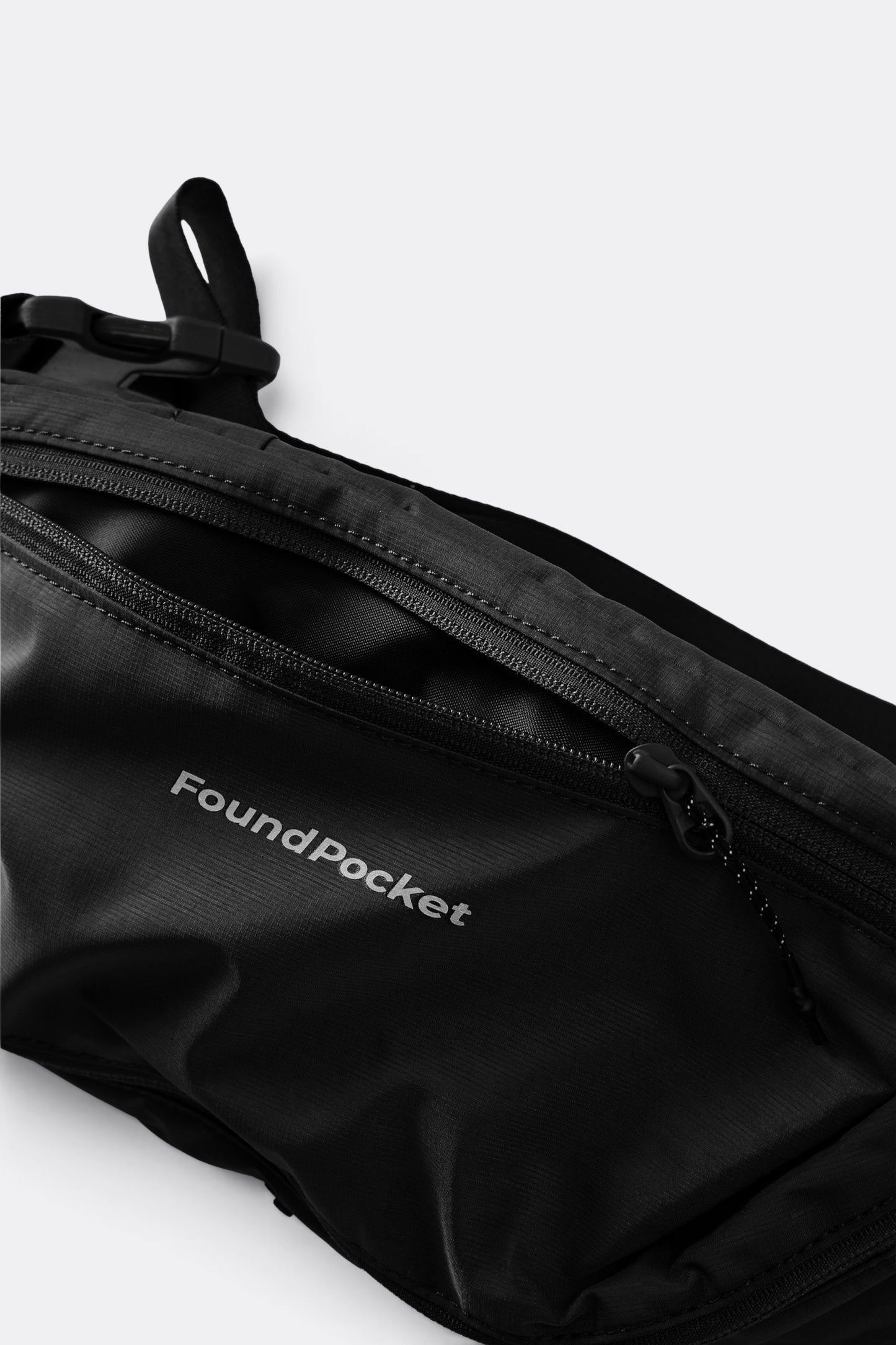 FOUND POCKET Pace Waist Bag Black | Sac Banane Nylon Hydrofuge Voyage | Edgar Bdx