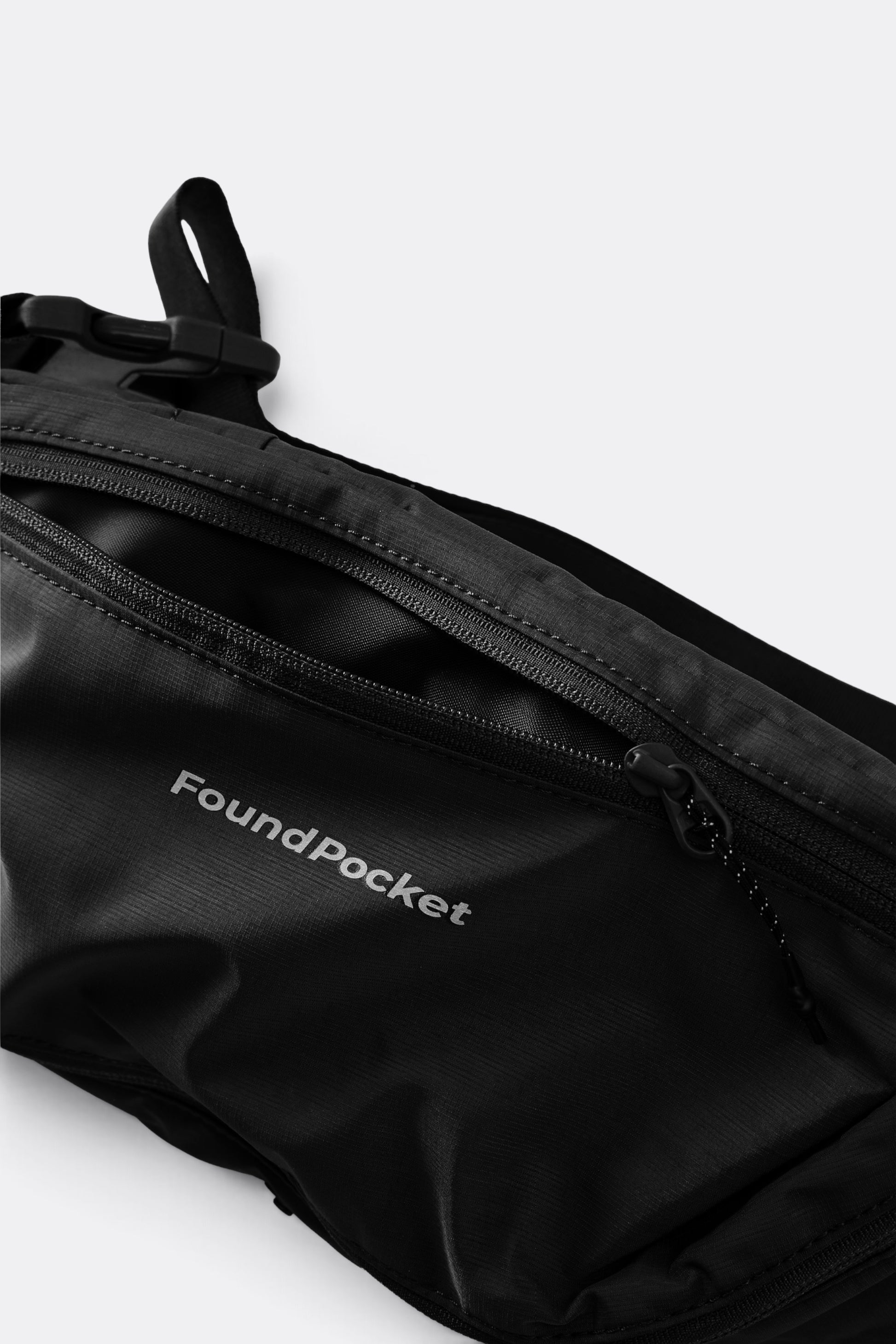 FOUND POCKET Pace Waist Bag Black | Sac Banane Nylon Hydrofuge Voyage | Edgar Bdx