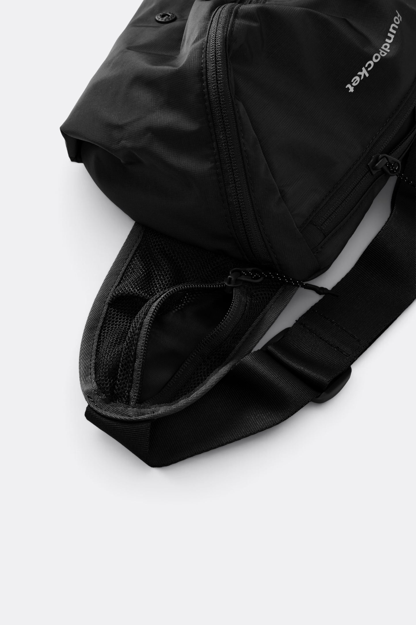 FOUND POCKET Pace Waist Bag Black | Sac Banane Nylon Hydrofuge Voyage | Edgar Bdx