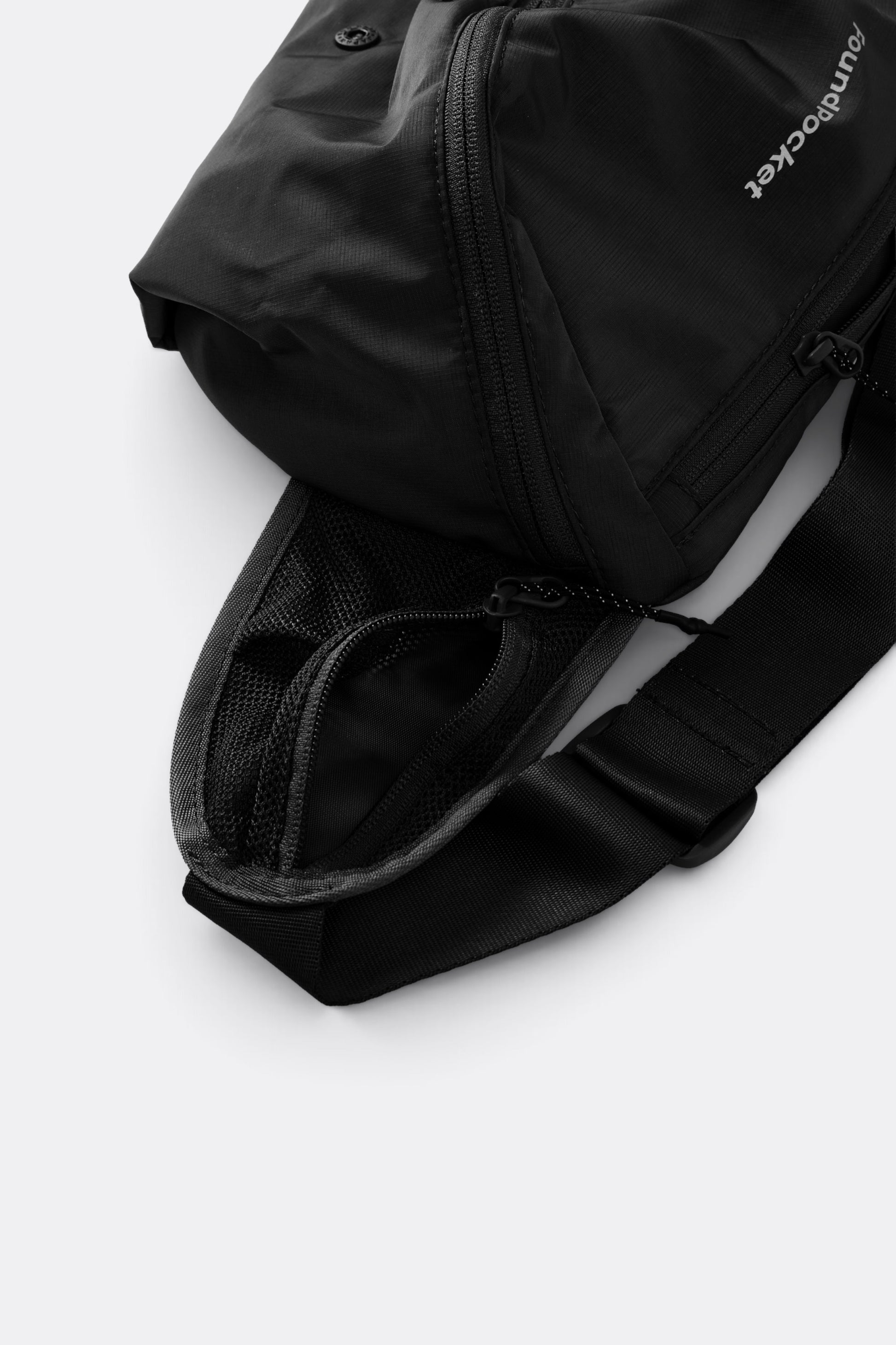 FOUND POCKET Pace Waist Bag Black | Sac Banane Nylon Hydrofuge Voyage | Edgar Bdx