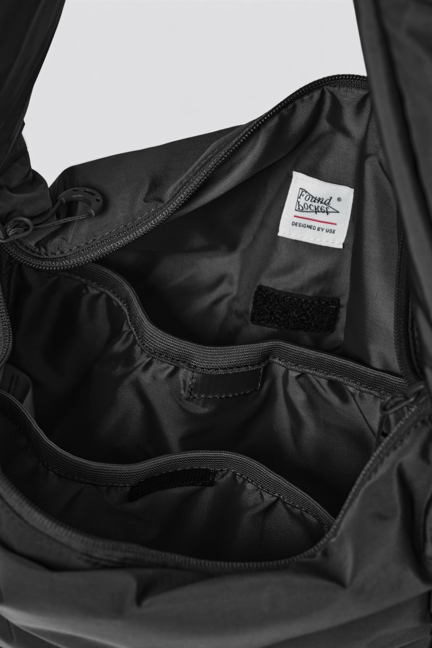FOUND POCKET Ridge Compact Cross Bag Black | Sac Bandoulière Nylon Hydrofuge | Edgar Bdx
