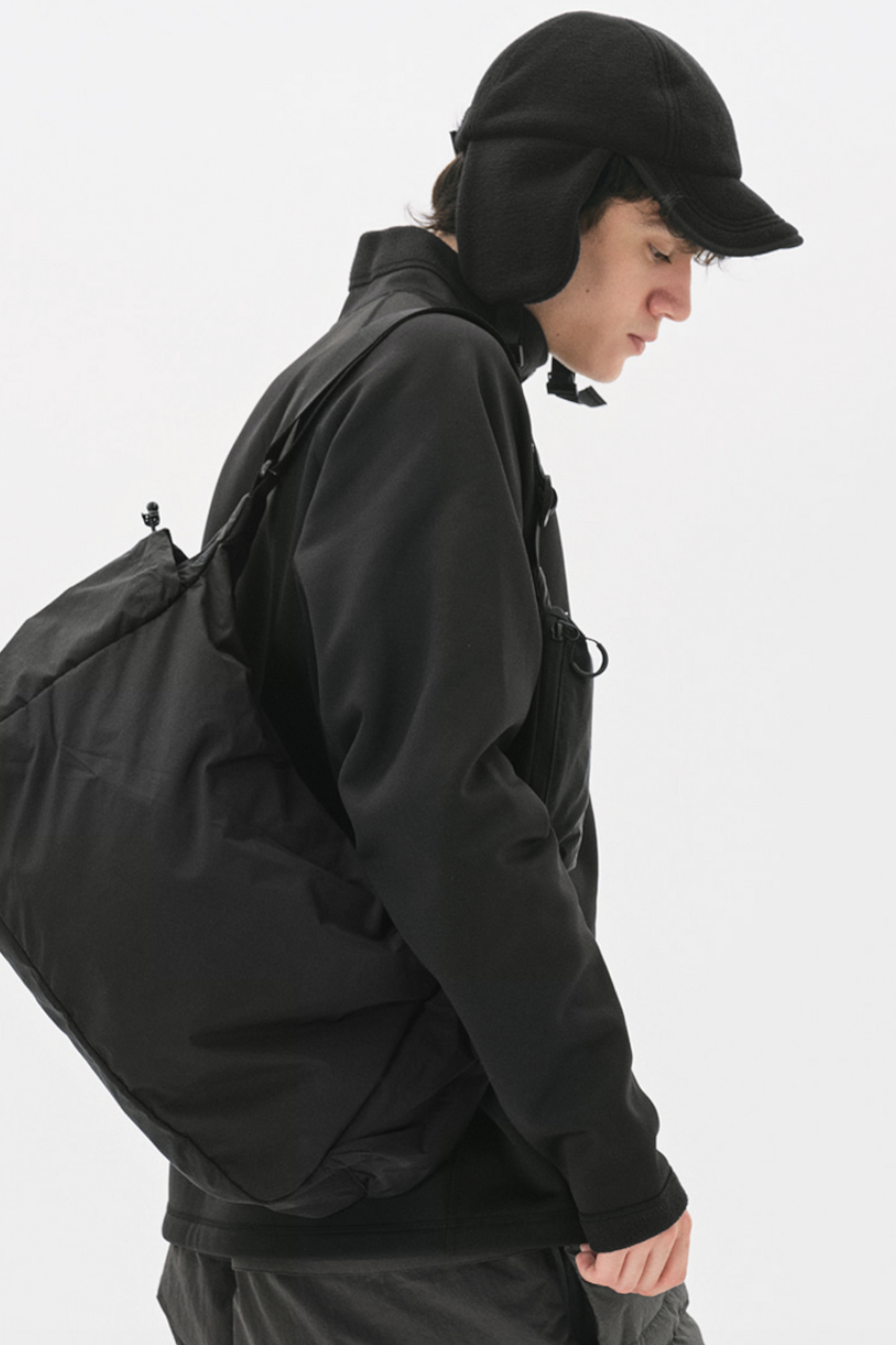 FOUND POCKET Ridge Cross Bag Black | Sac Bandoulière Nylon Premium | Edgar Bdx