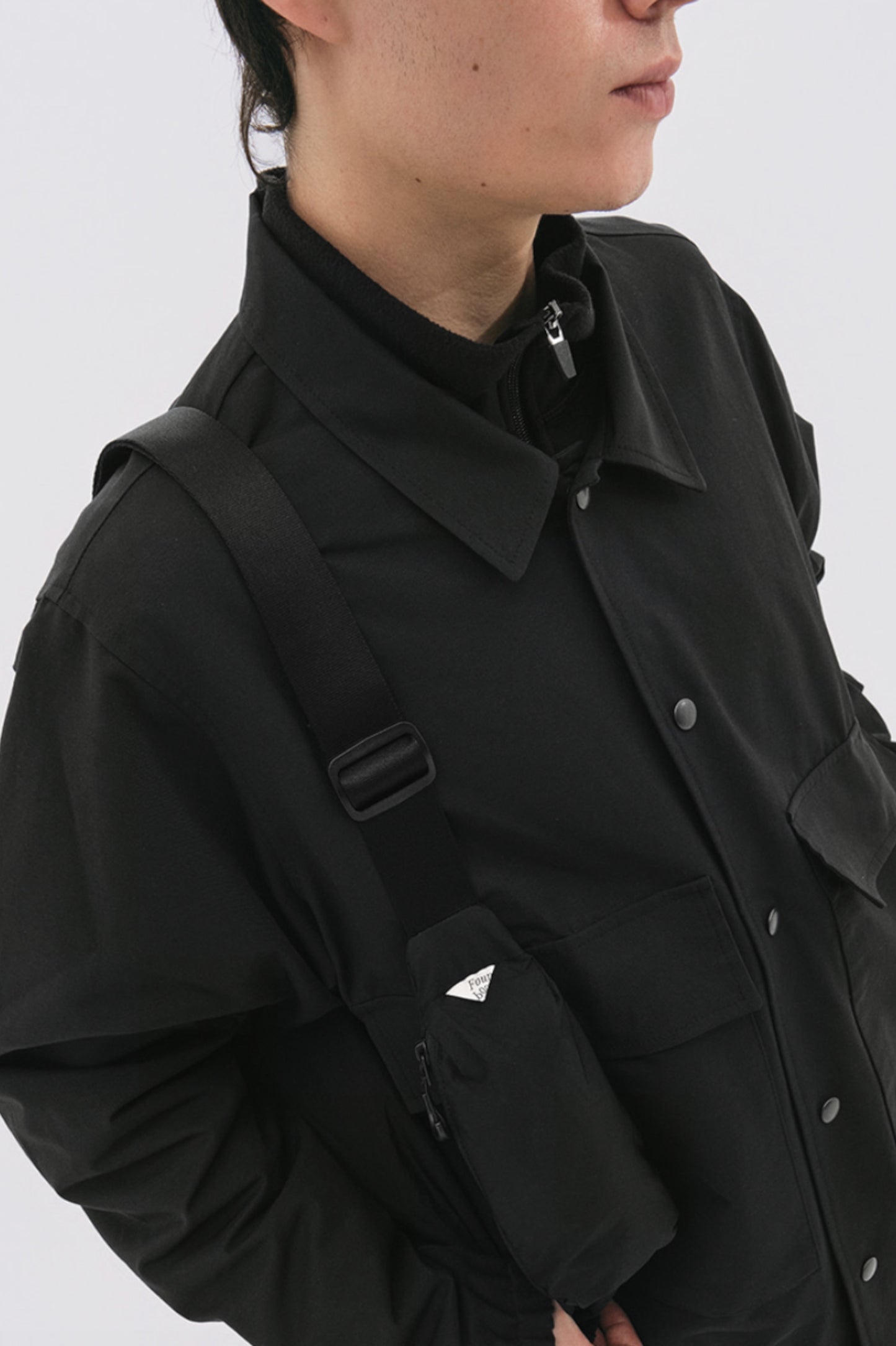 FOUND POCKET Ridge Cross Bag Black | Sac Bandoulière Nylon Premium | Edgar Bdx