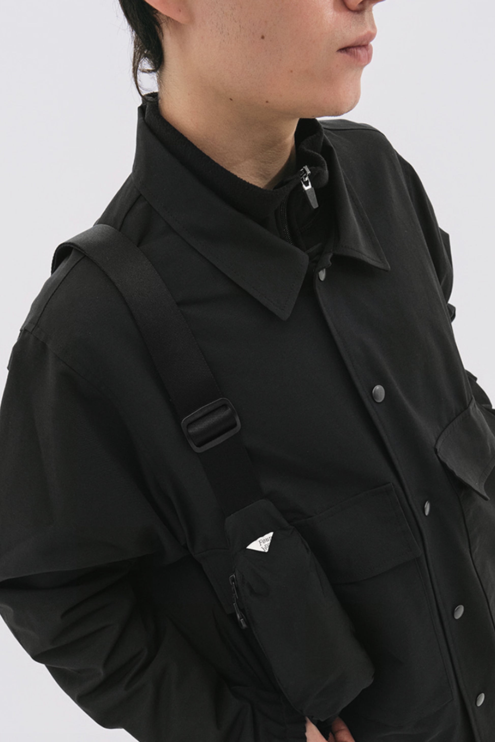 FOUND POCKET Ridge Cross Bag Black | Sac Bandoulière Nylon Premium | Edgar Bdx