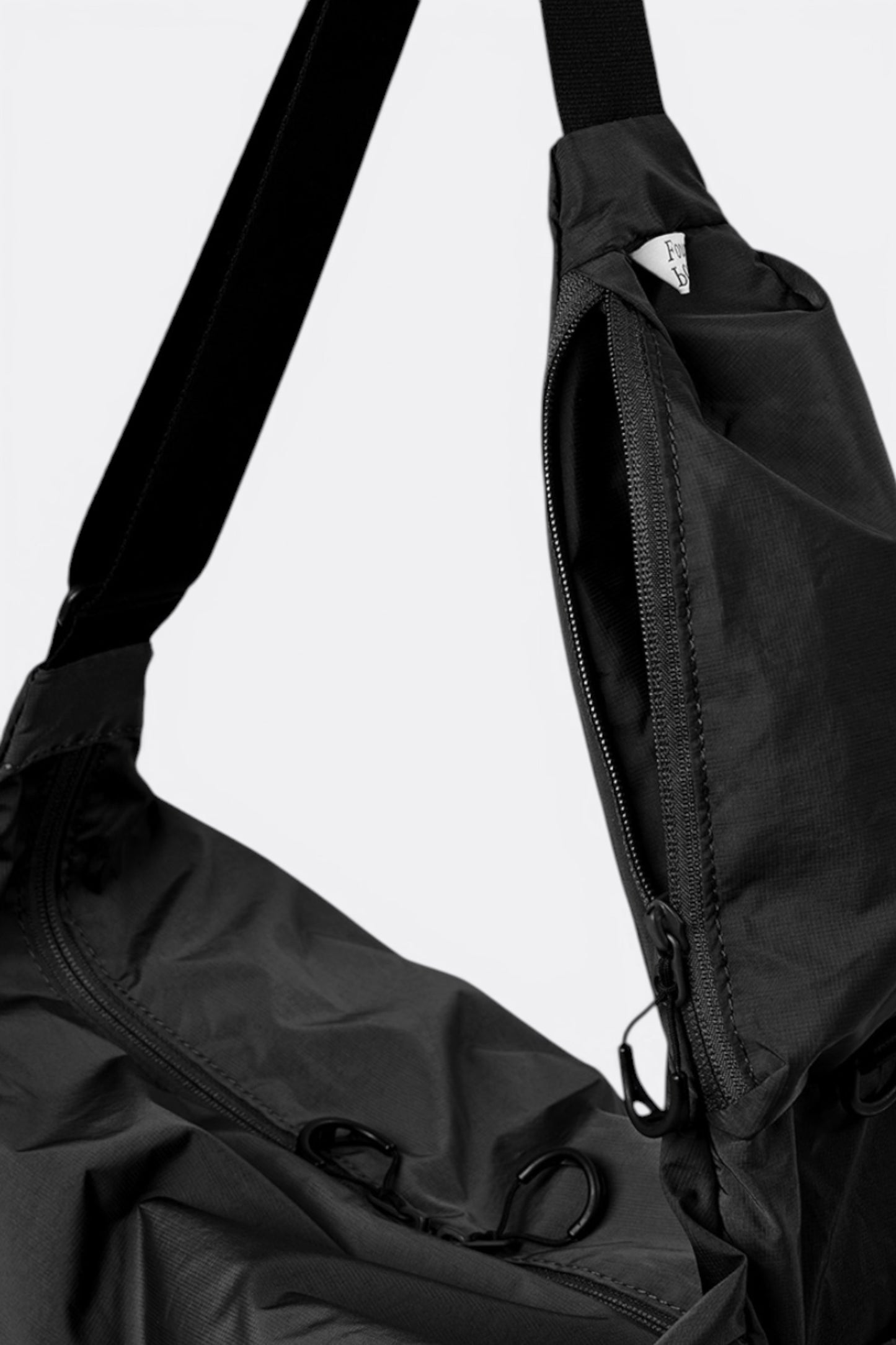 FOUND POCKET Ridge Cross Bag Black | Sac Bandoulière Nylon Premium | Edgar Bdx