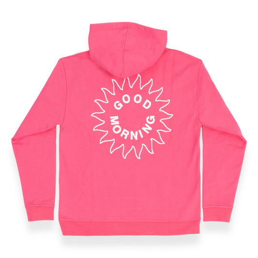 Good Morning Tapes - Sun Logo Fleece Pullover Hood (Bubblegum)