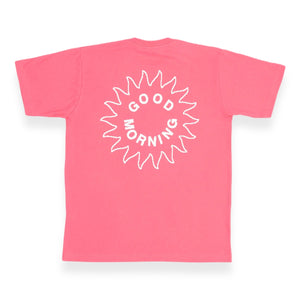 Good Morning Tapes - Sun Logo SS Tee (Bubblegum)