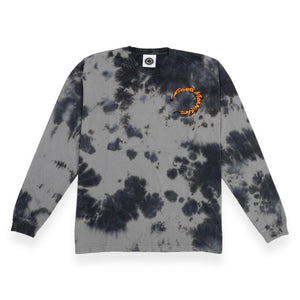 Good Morning Tapes - Waffle Knit LS Tee (Smoke Tie Dye)