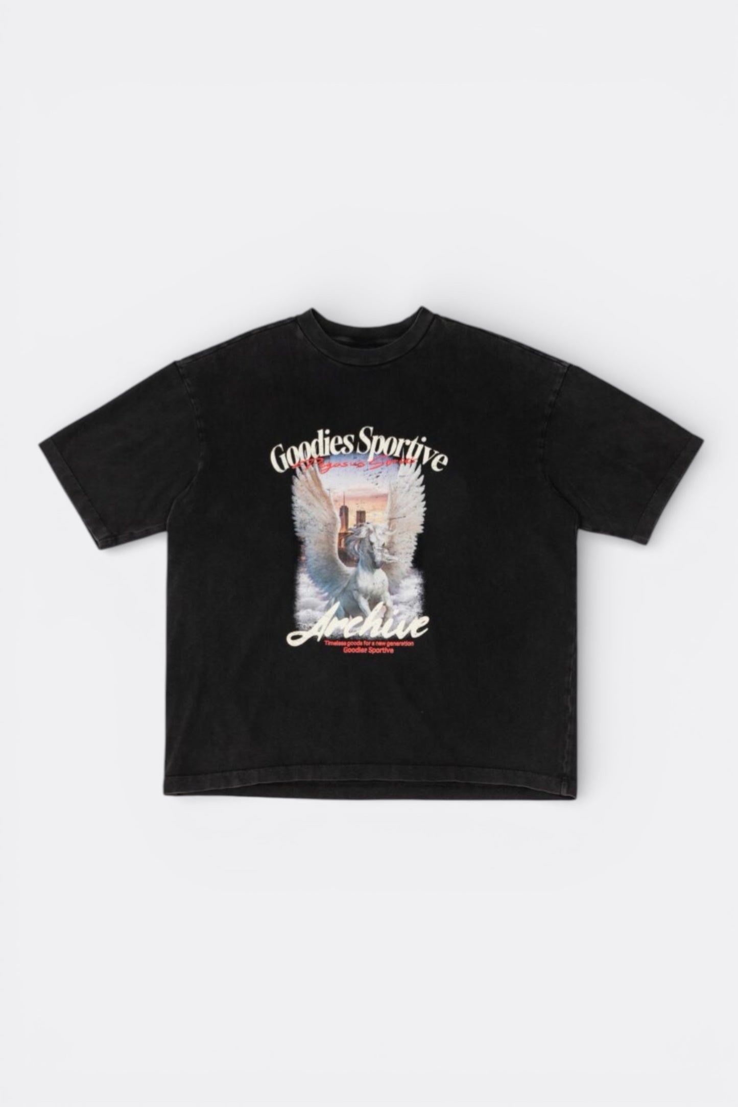 Goodies Sportive - Archive Pegasus Premium Tee (Black)