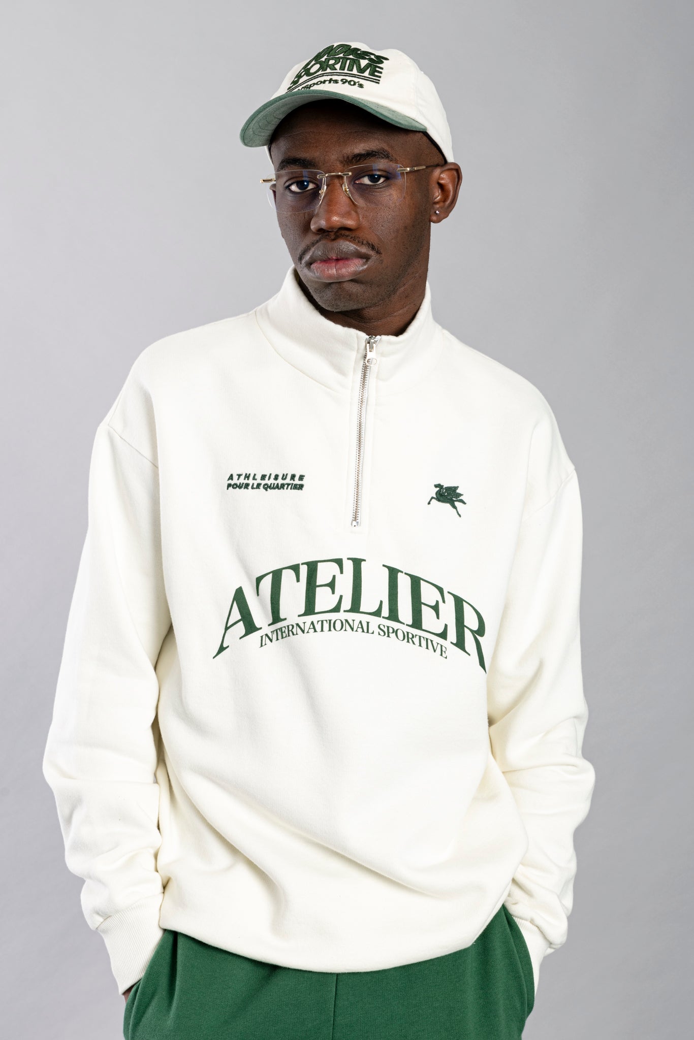 Goodies Sportive - Atelier Half Zip (Ecru)