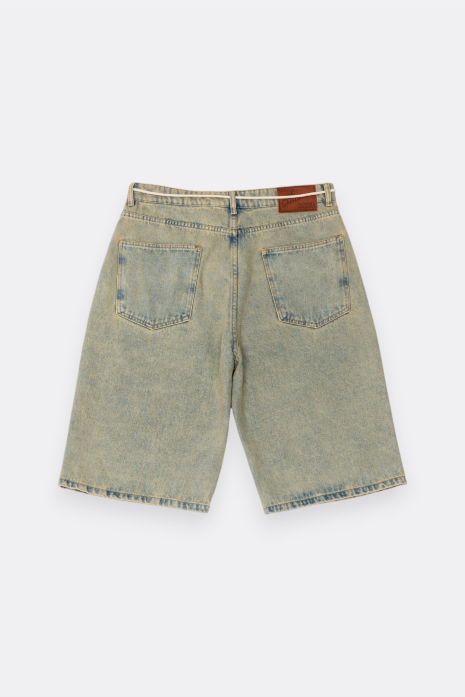 Goodies Sportive Dirty Denim Shorts Washed Denim | Short Denim Lavé Portugal