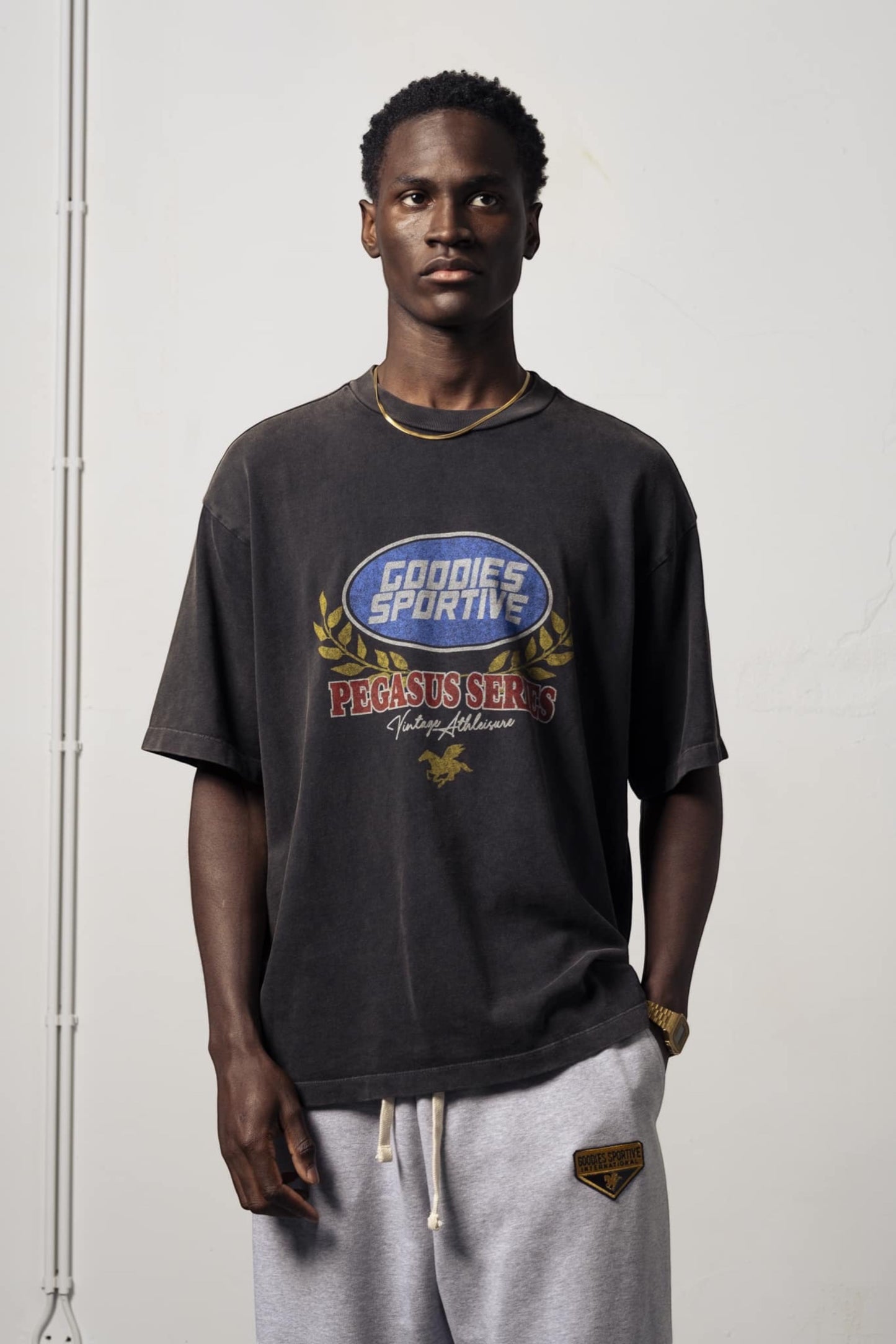 T-Shirt Black Fadeout Caesar Premium - Streetwear Goodies Sportive | Edgar Bdx