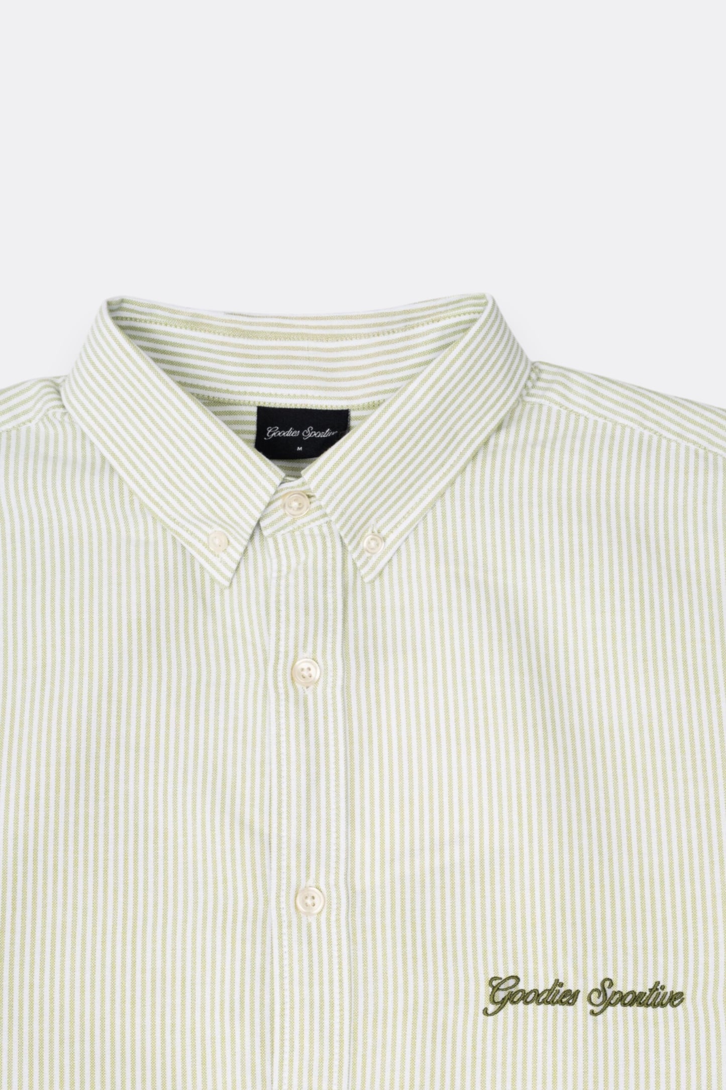Goodies Sportive Hay Oxford Shirt Green | Chemise Coton Oxford Portugal