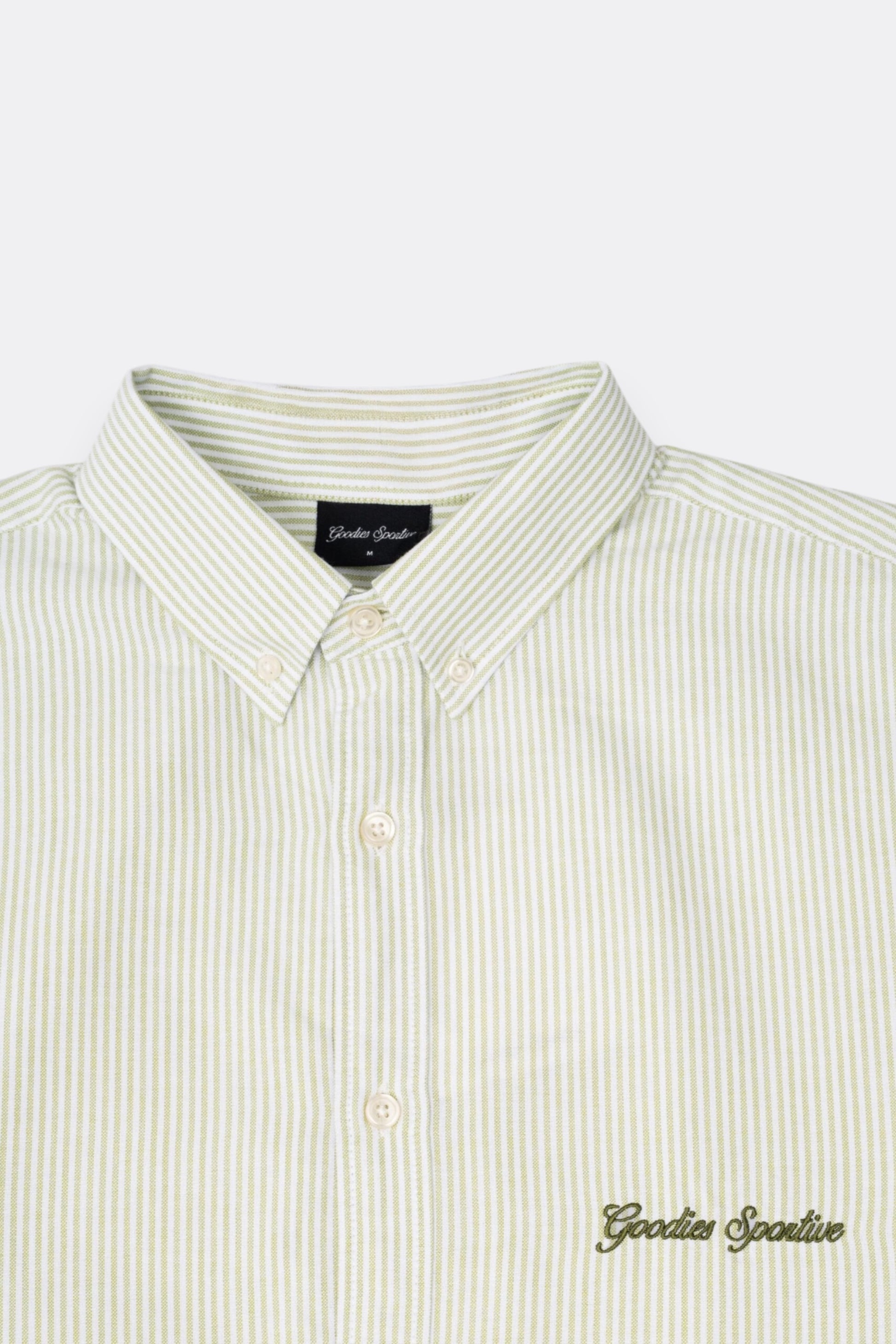 Goodies Sportive Hay Oxford Shirt Green | Chemise Coton Oxford Portugal