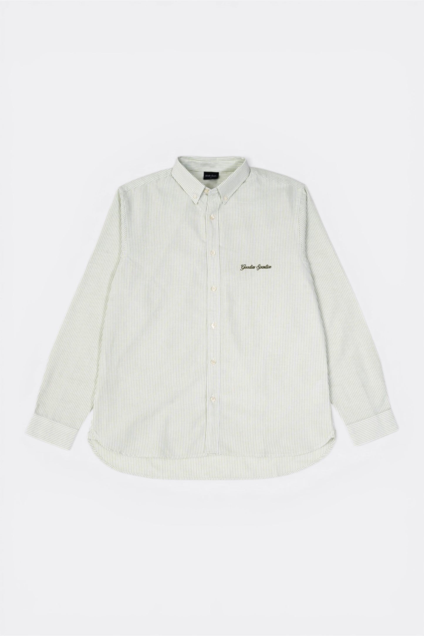 Goodies Sportive Hay Oxford Shirt Green | Chemise Coton Oxford Portugal