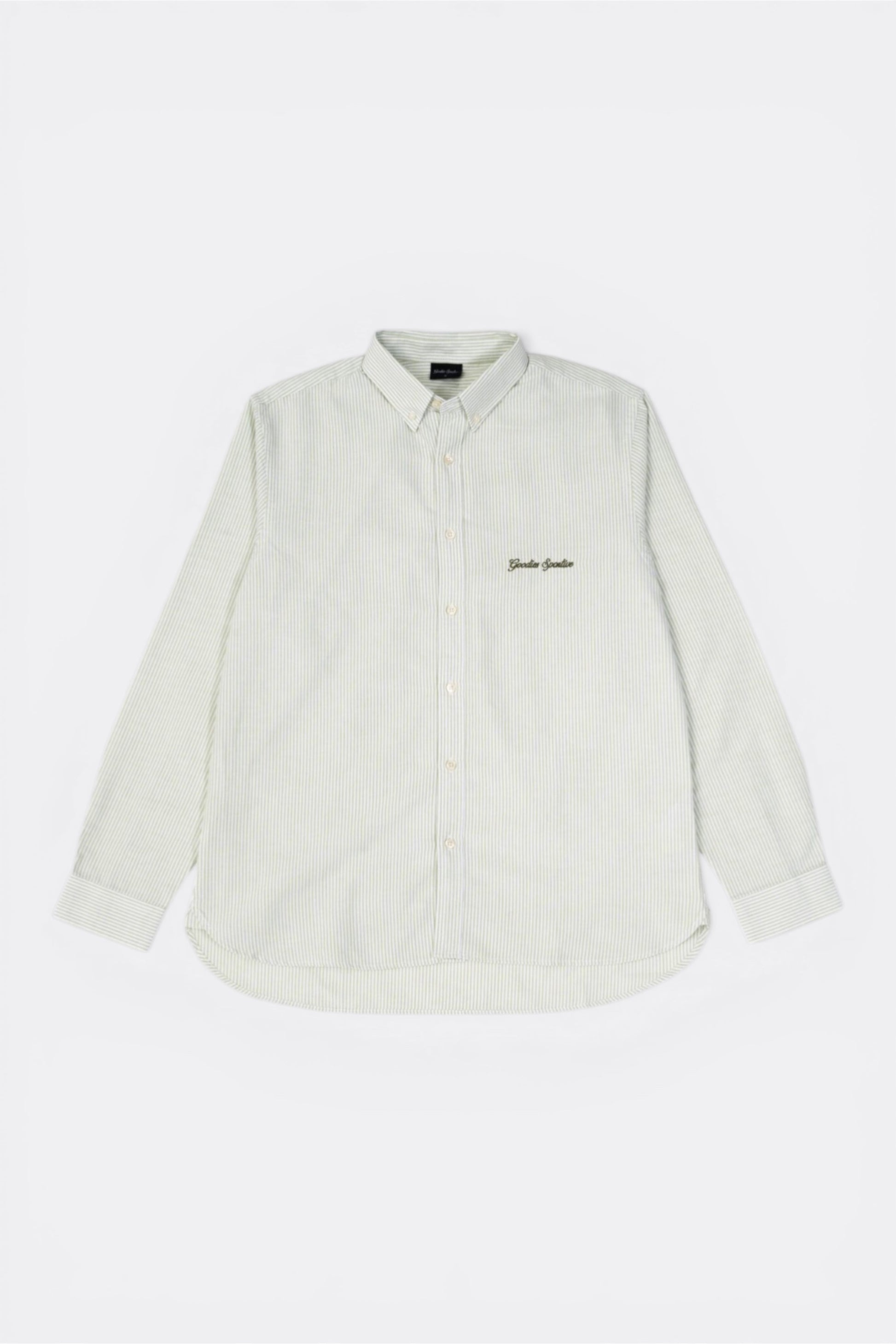 Goodies Sportive Hay Oxford Shirt Green | Chemise Coton Oxford Portugal