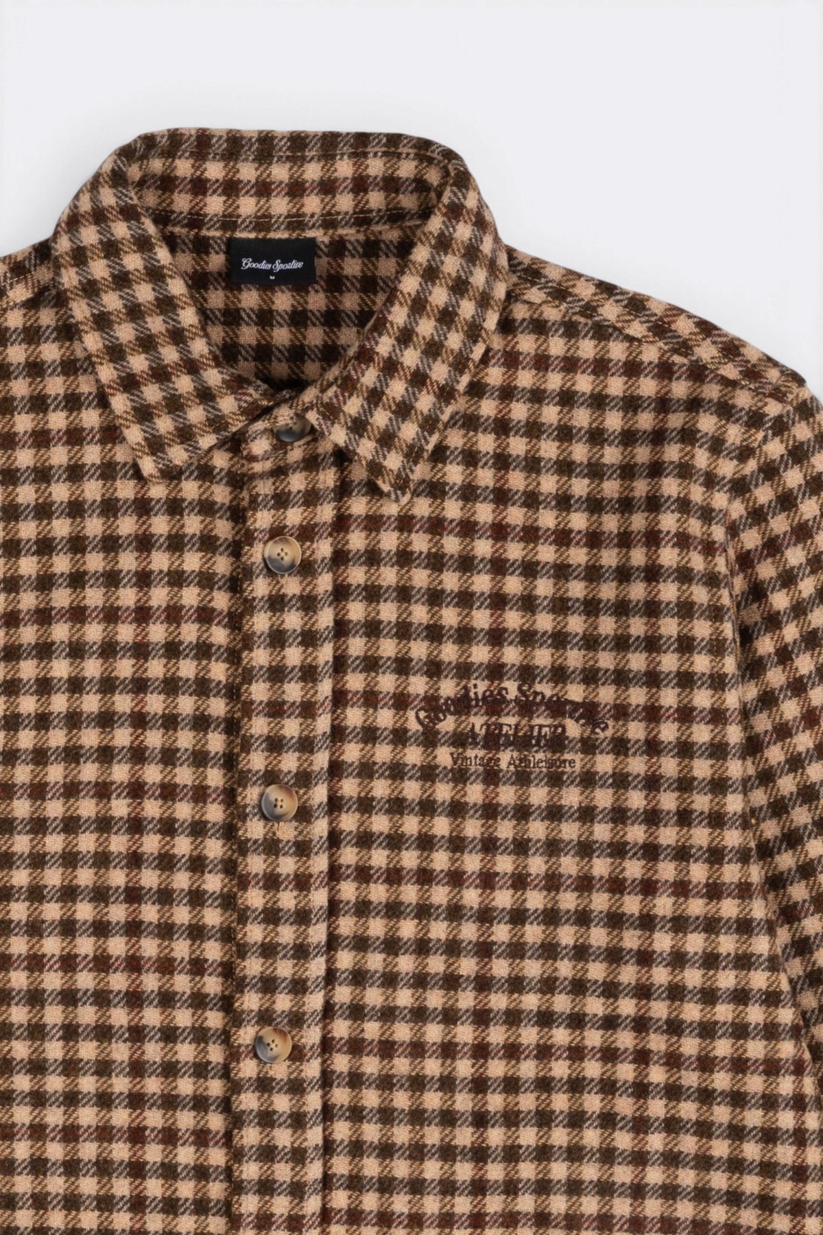 GOODIES SPORTIVE Hunter Check Brown Shirt | Chemise | Edgar Bdx