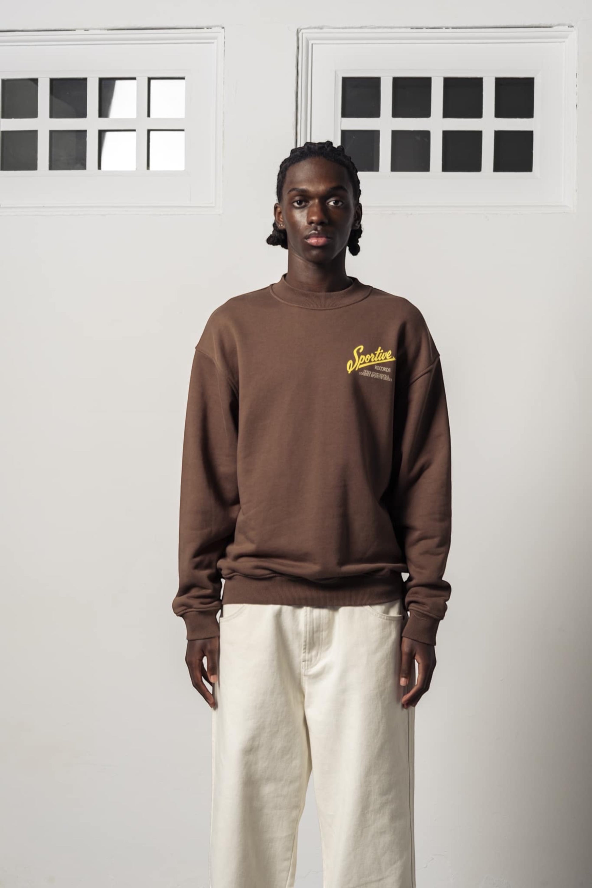 Goodies Sportive Intercontinental Crewneck Brown | Sweatshirt Coton Portugal