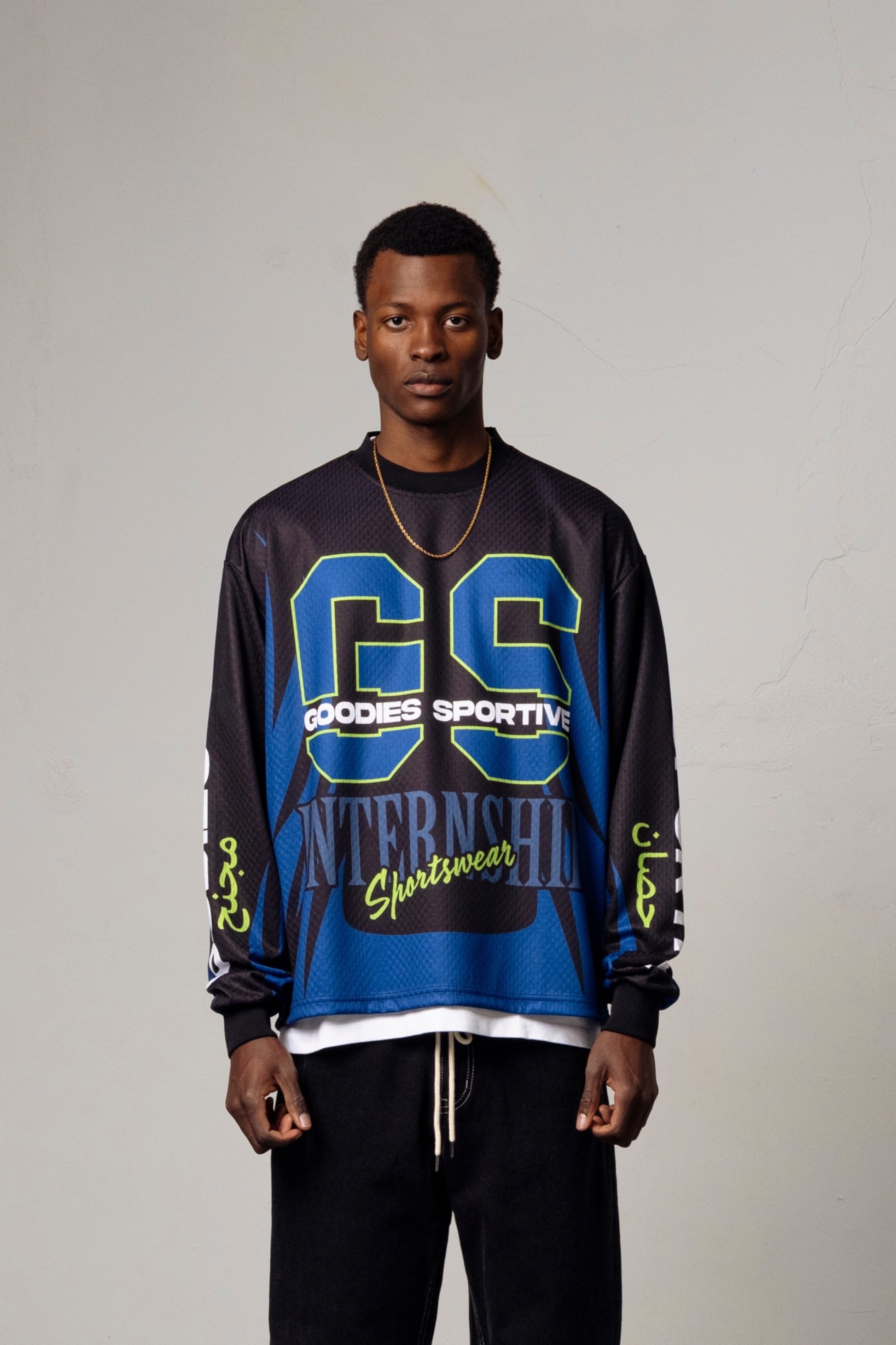 GOODIES SPORTIVE Internship BMX Longsleeve Black | Polyester Recyclé Motif | Edgar Bdx