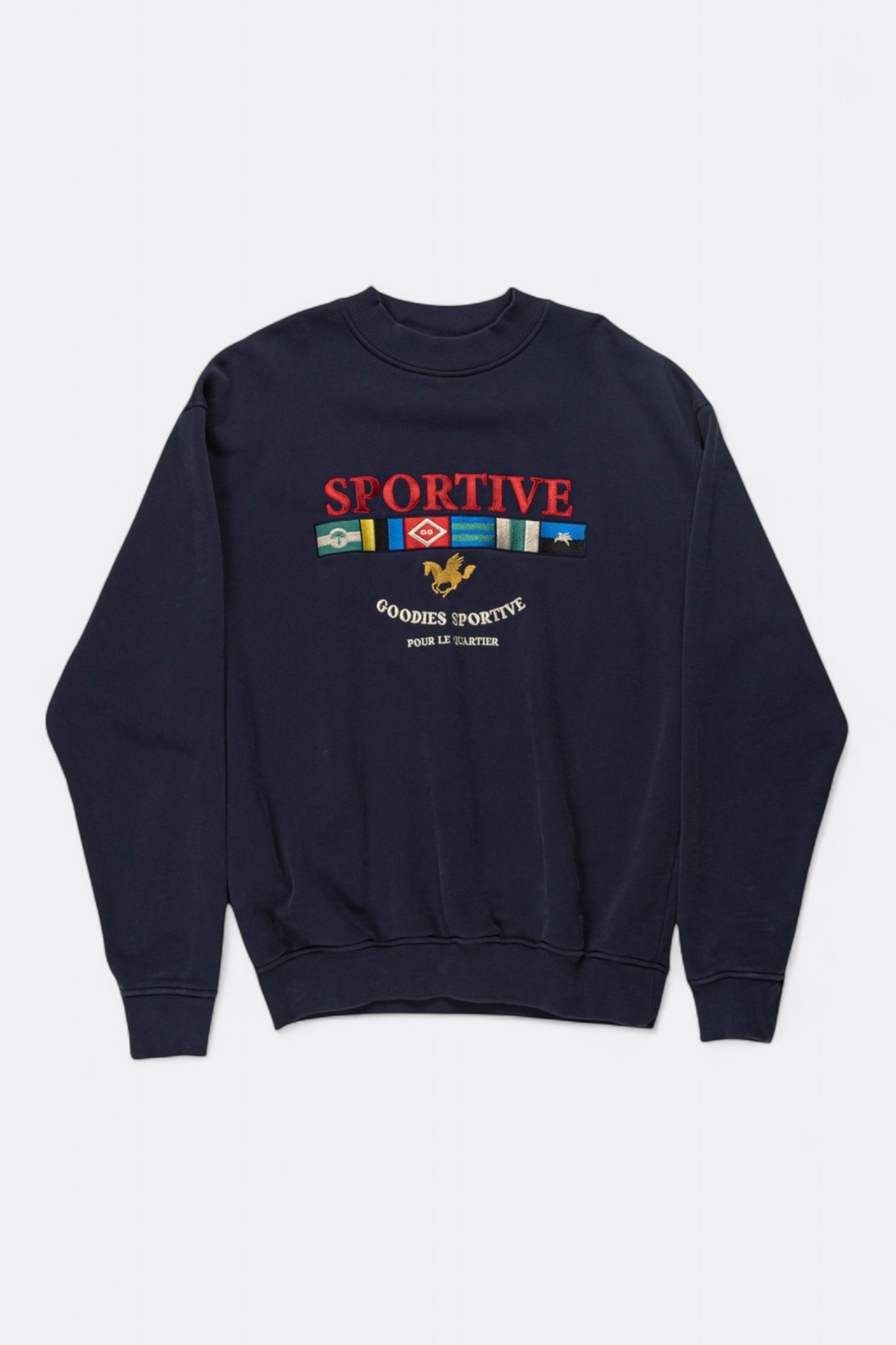 Goodies Sportive - Legacy Flag Crewneck (Navy)