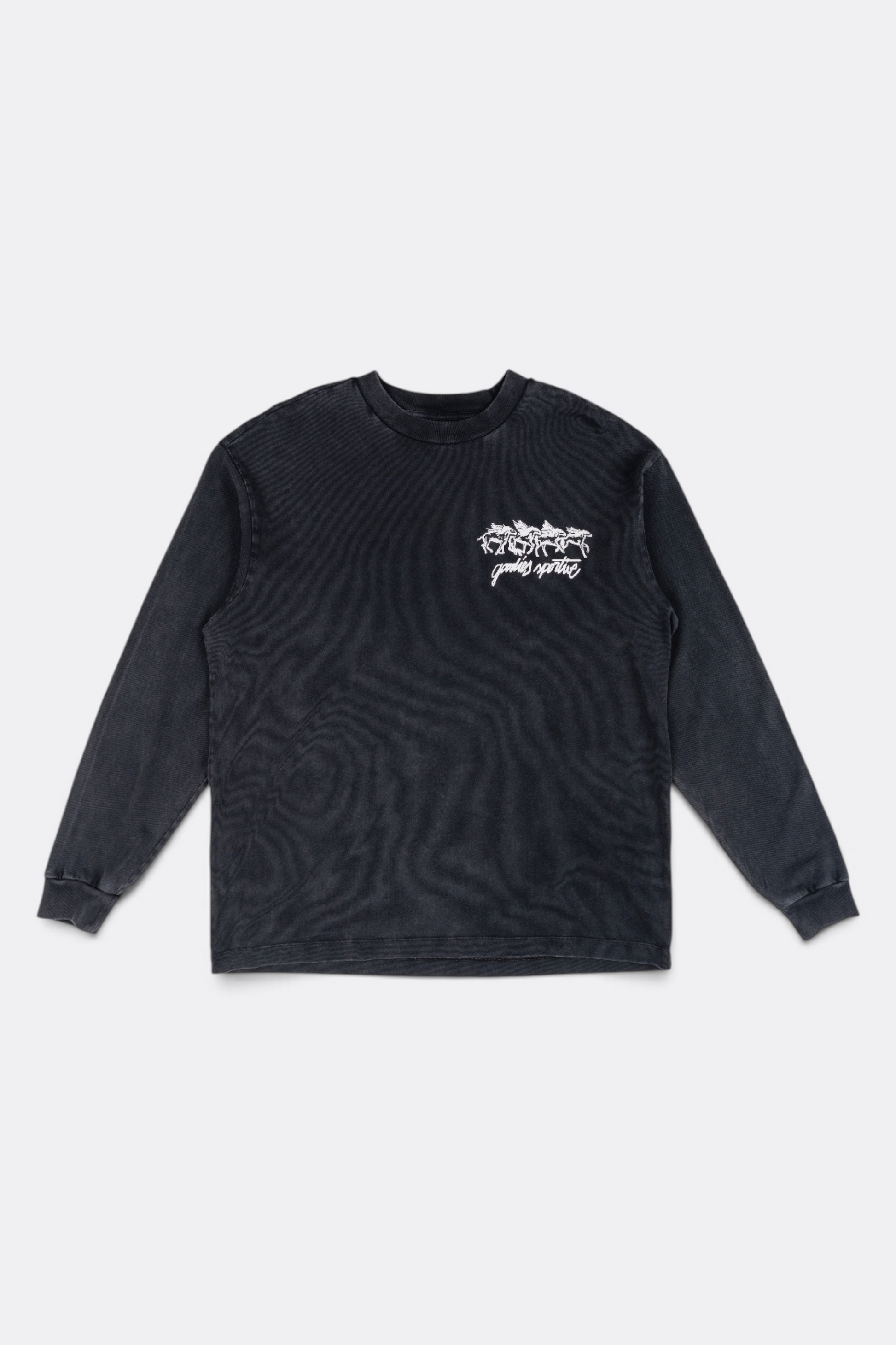 GOODIES SPORTIVE Les Chevaux Sauvages Long Sleeve Grey Fadeout | Coton | Edgar Bdx
