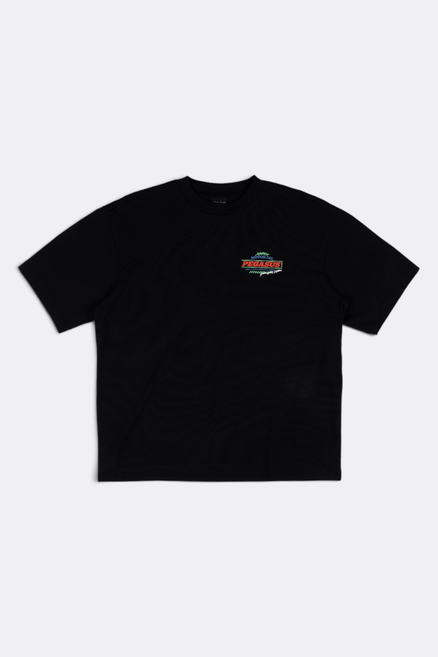 GOODIES SPORTIVE Motor Oil Tee Black | T-Shirt Coton 290g Motif | Edgar Bdx