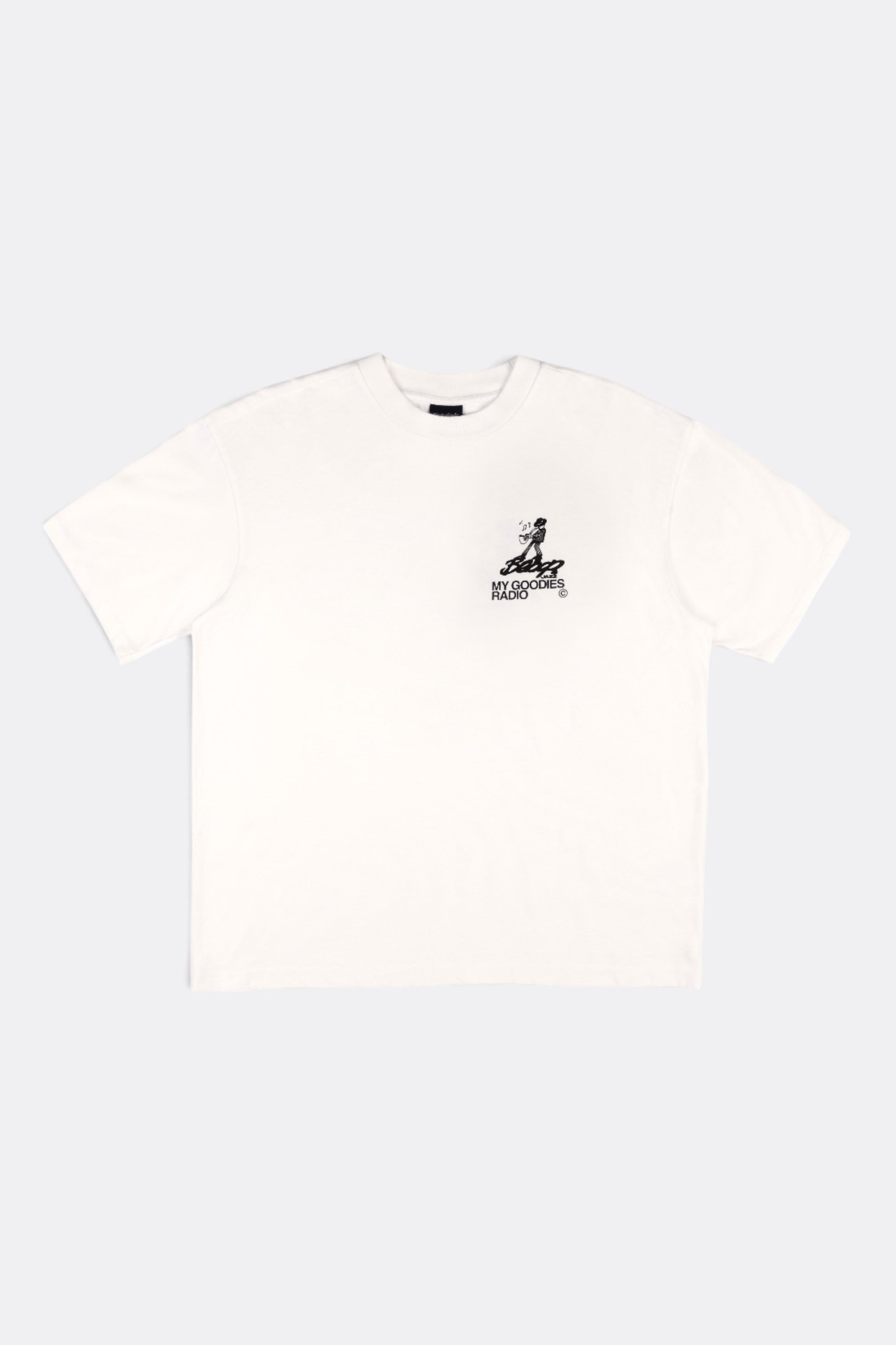 GOODIES SPORTIVE My Goodies Radio Tee White | T-Shirt Coton 290g Motif | Edgar Bdx