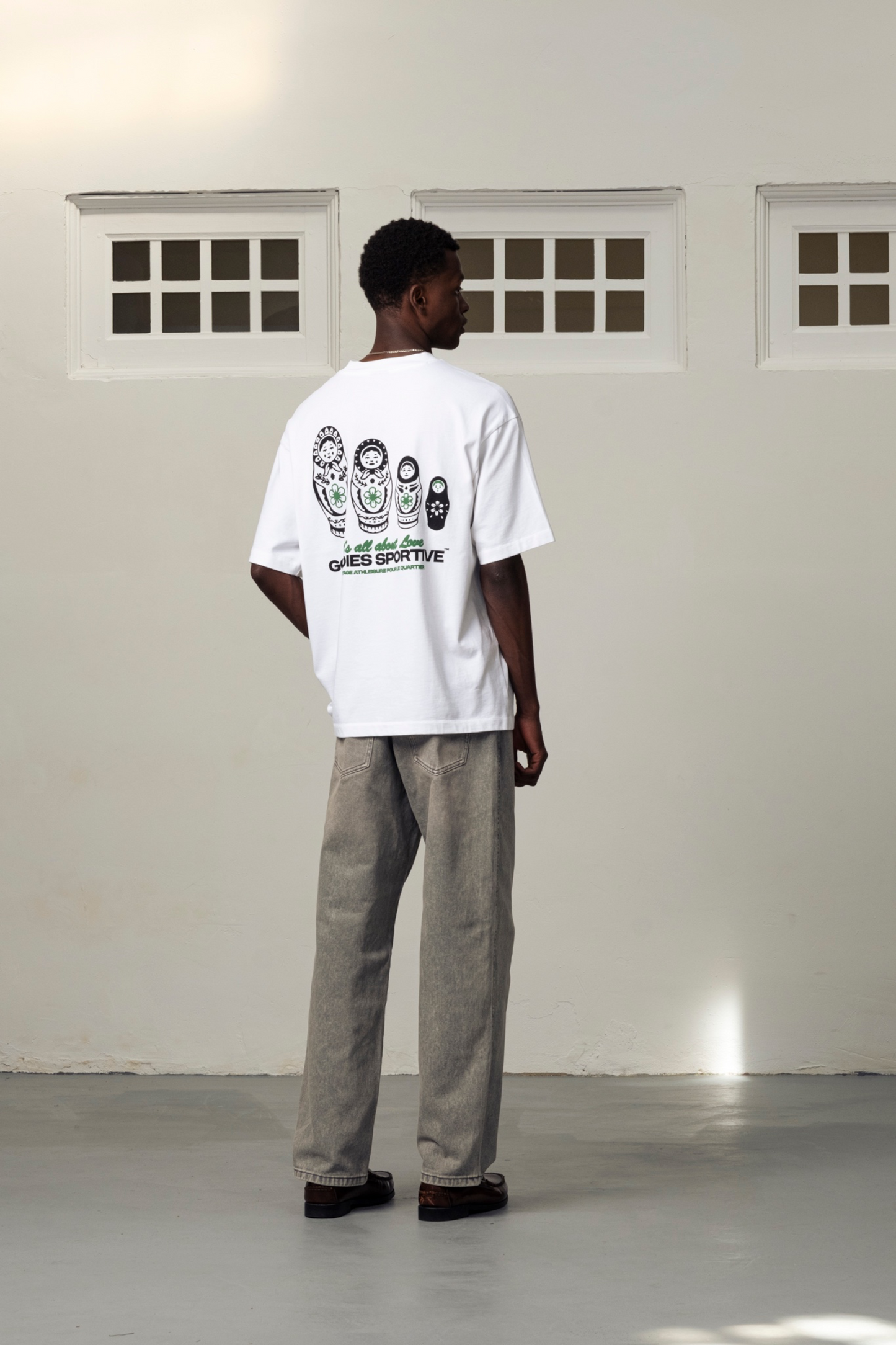 GOODIES SPORTIVE No Time To Play Tee White | T-Shirt Coton 290g Motif | Edgar Bdx