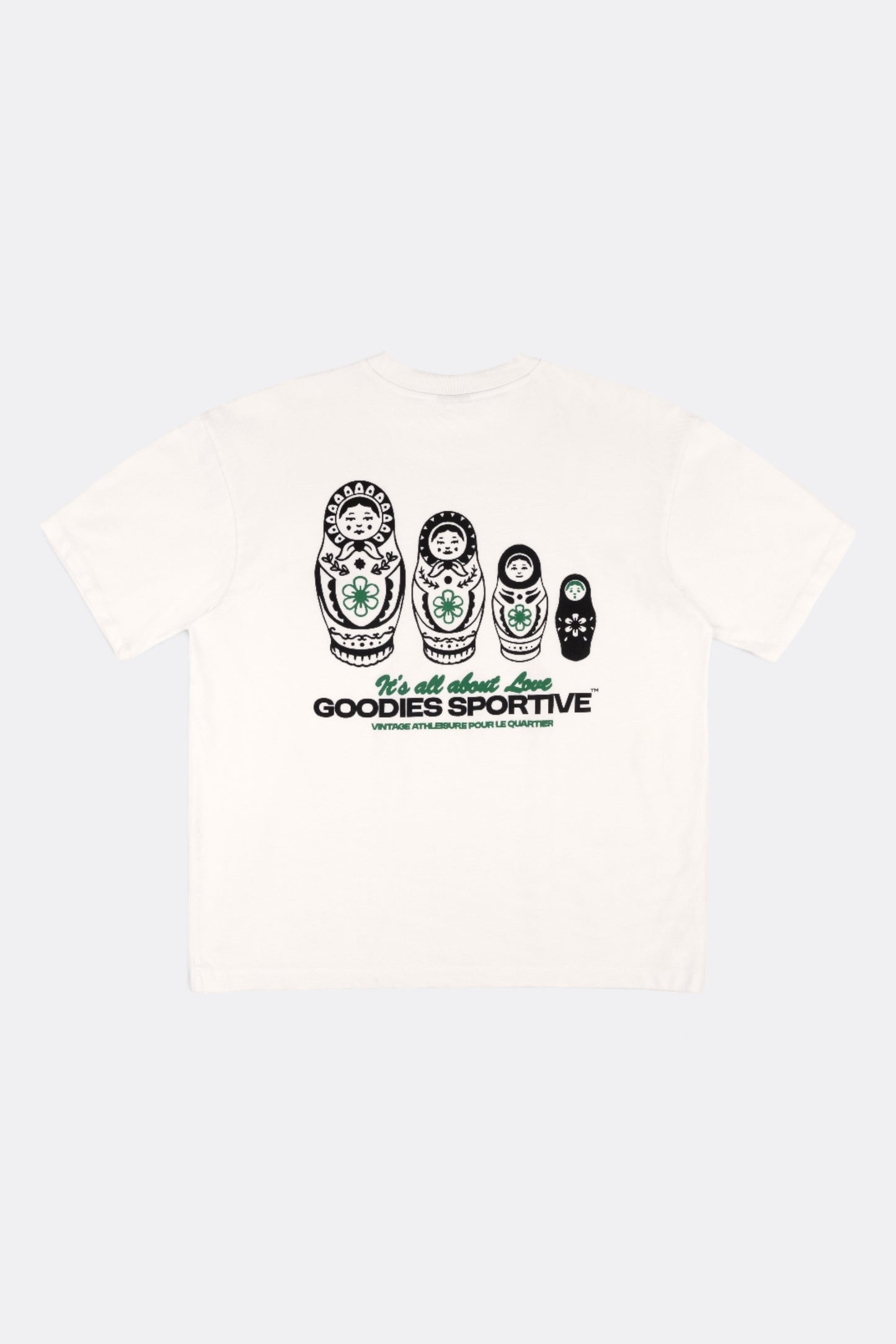 GOODIES SPORTIVE No Time To Play Tee White | T-Shirt Coton 290g Motif | Edgar Bdx
