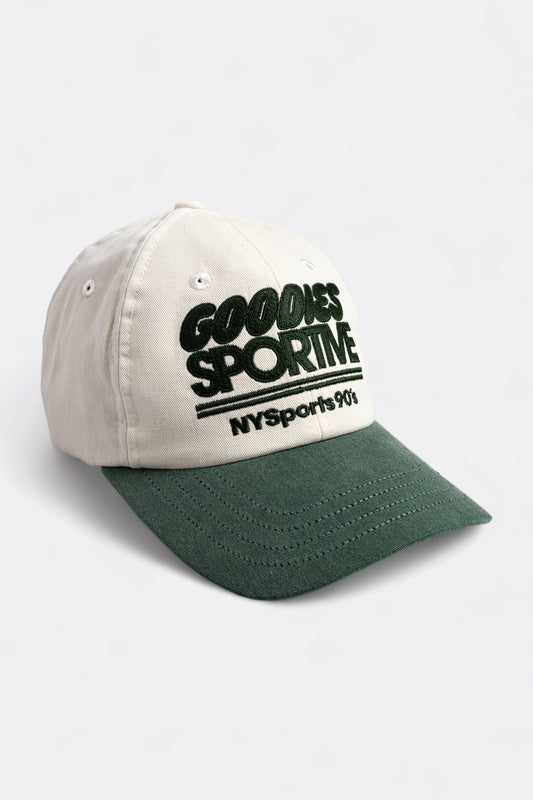 Goodies Sportive - NYSports 90s Cap (Green / Ecru)