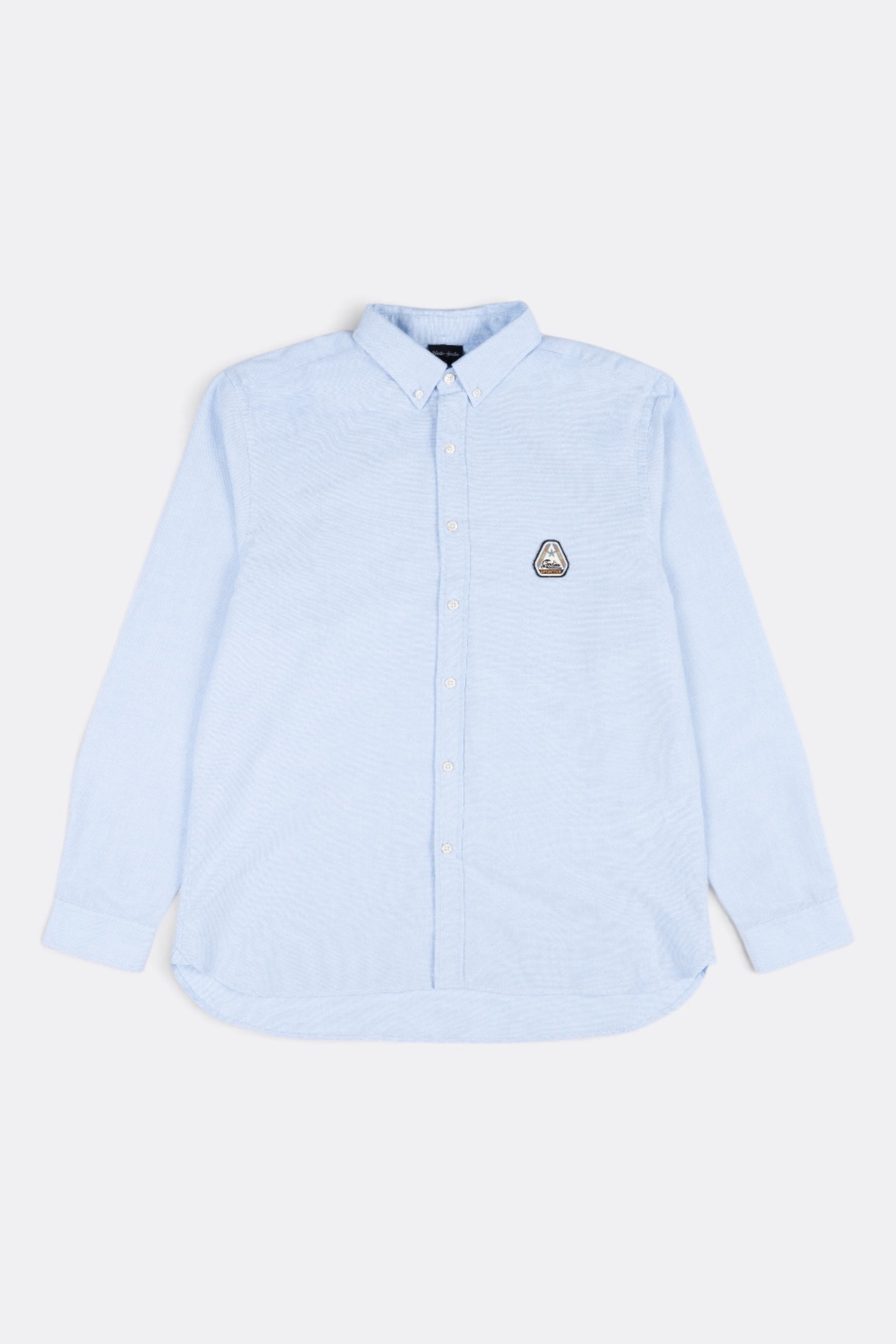 GOODIES SPORTIVE Oxford Shirt Blue | Chemise Coton Oxford Patch Brodé | Edgar Bdx