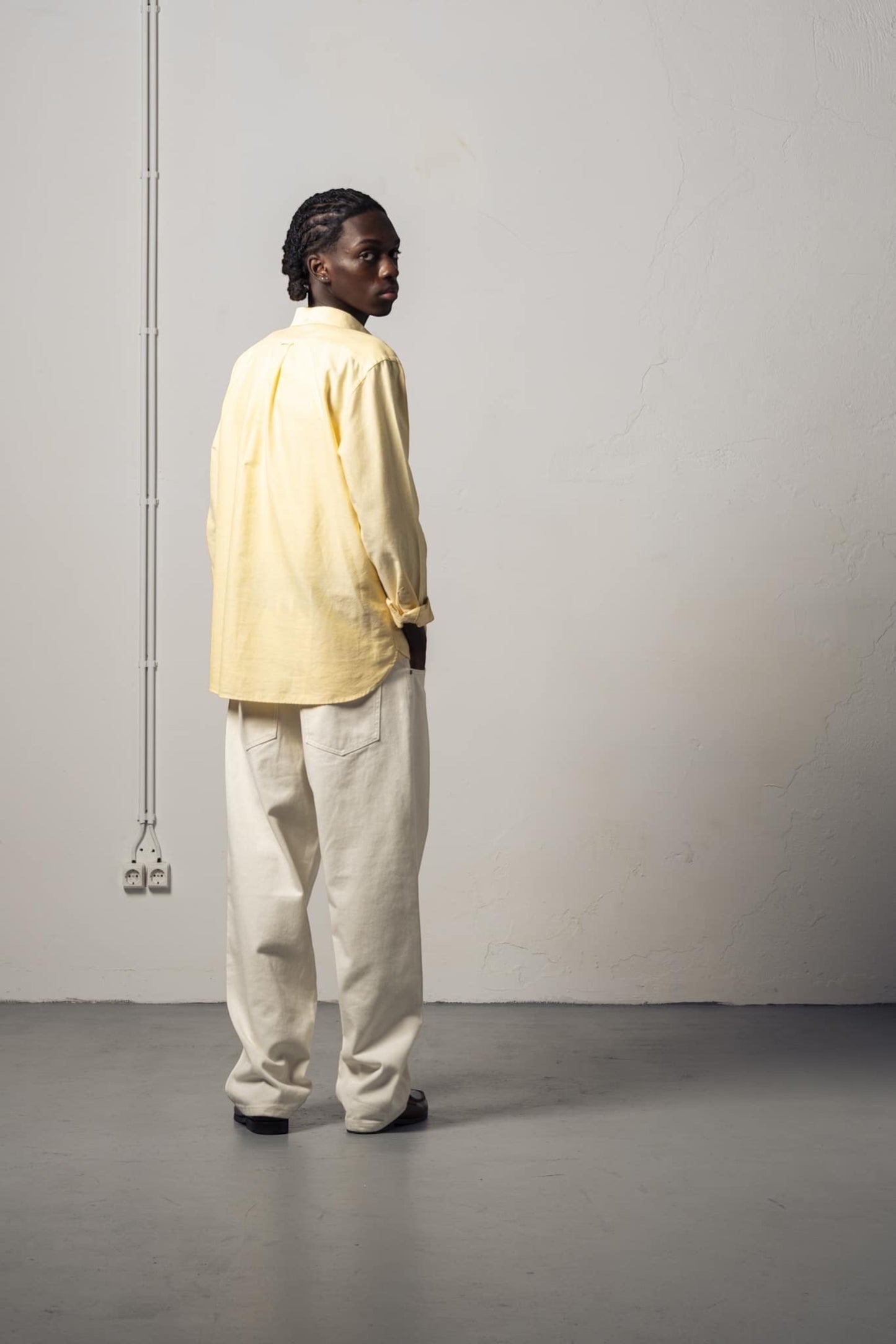 Goodies Sportive Pale Oxford Shirt Yellow | Chemise Coton Oxford Portugal
