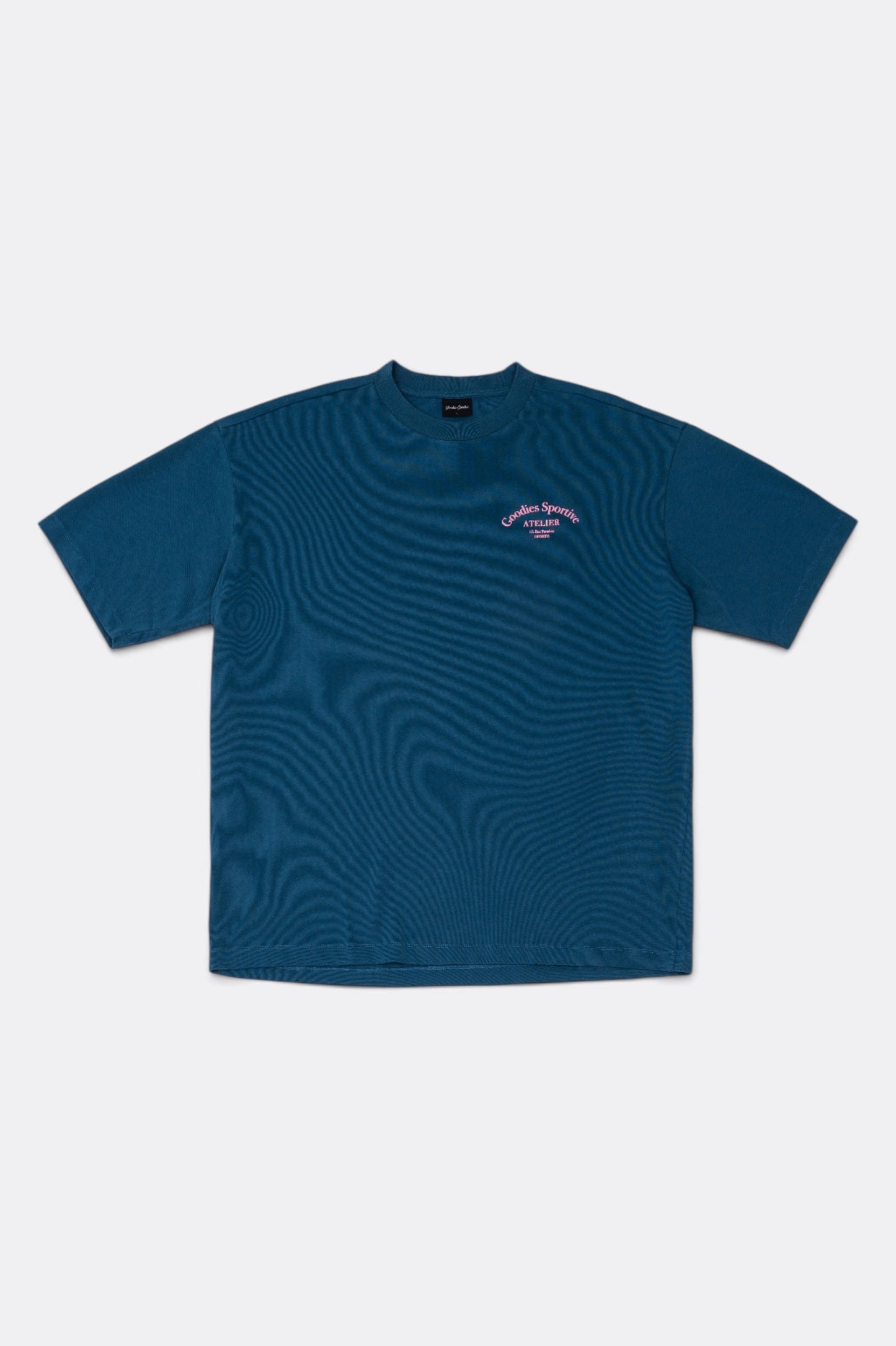GOODIES SPORTIVE Premium Tee Blue Stone Wash | T-Shirt Coton 290g | Edgar Bdx