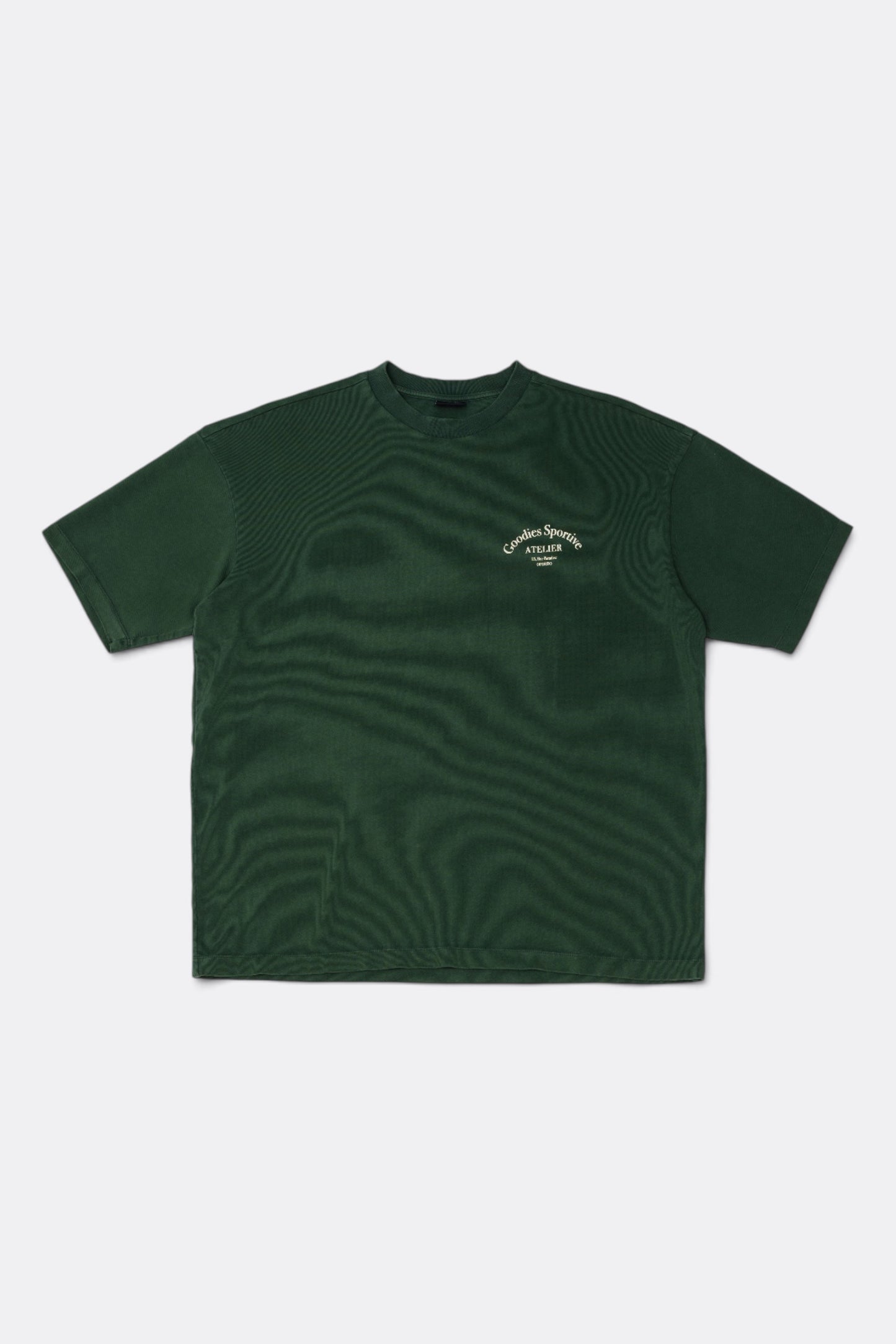 GOODIES SPORTIVE Premium Tee Green Stone Wash | T-Shirt Coton 290g | Edgar Bdx