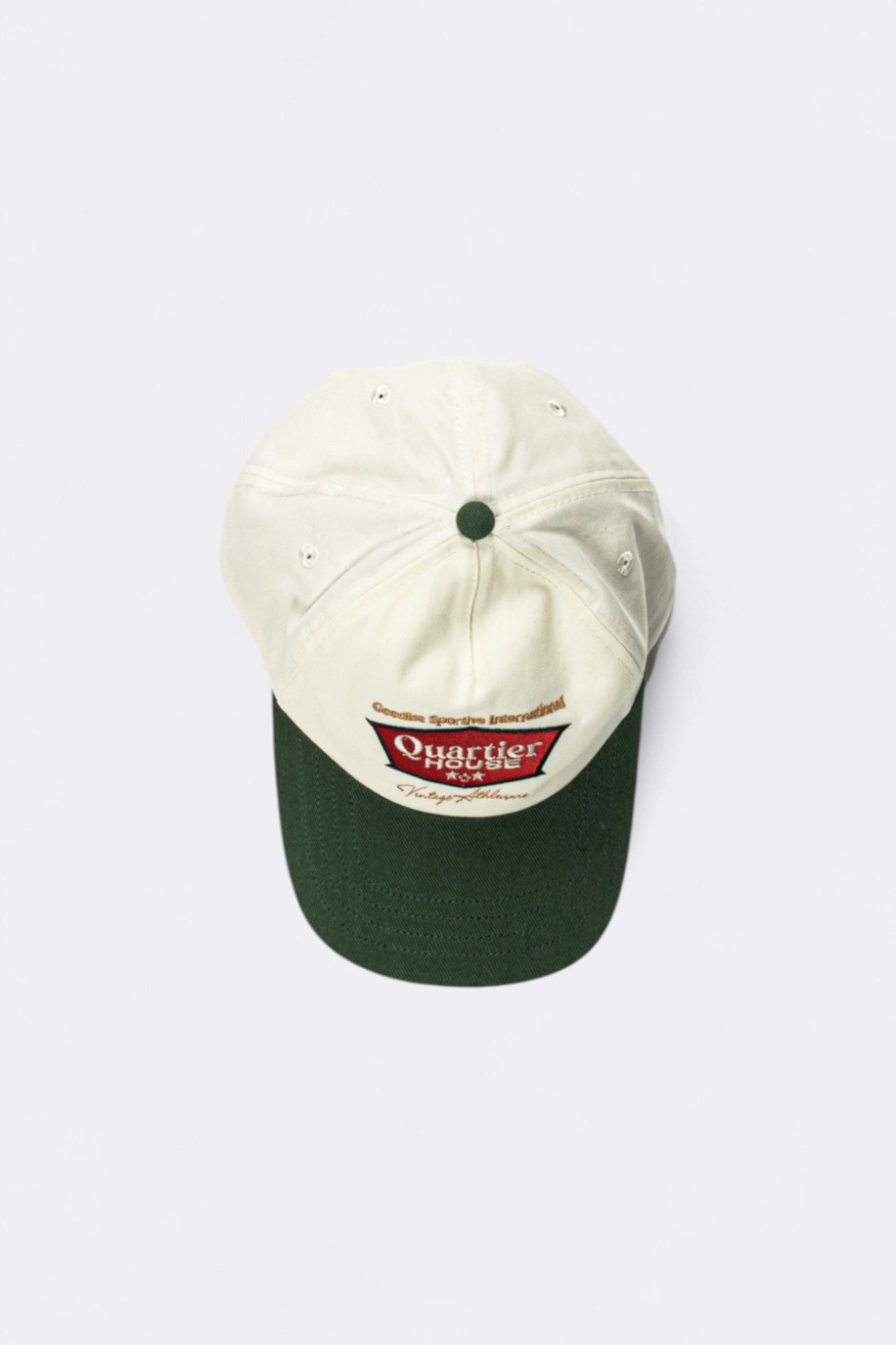 Goodies Sportive - Quartier Parisien Caps (Ecru / Green)