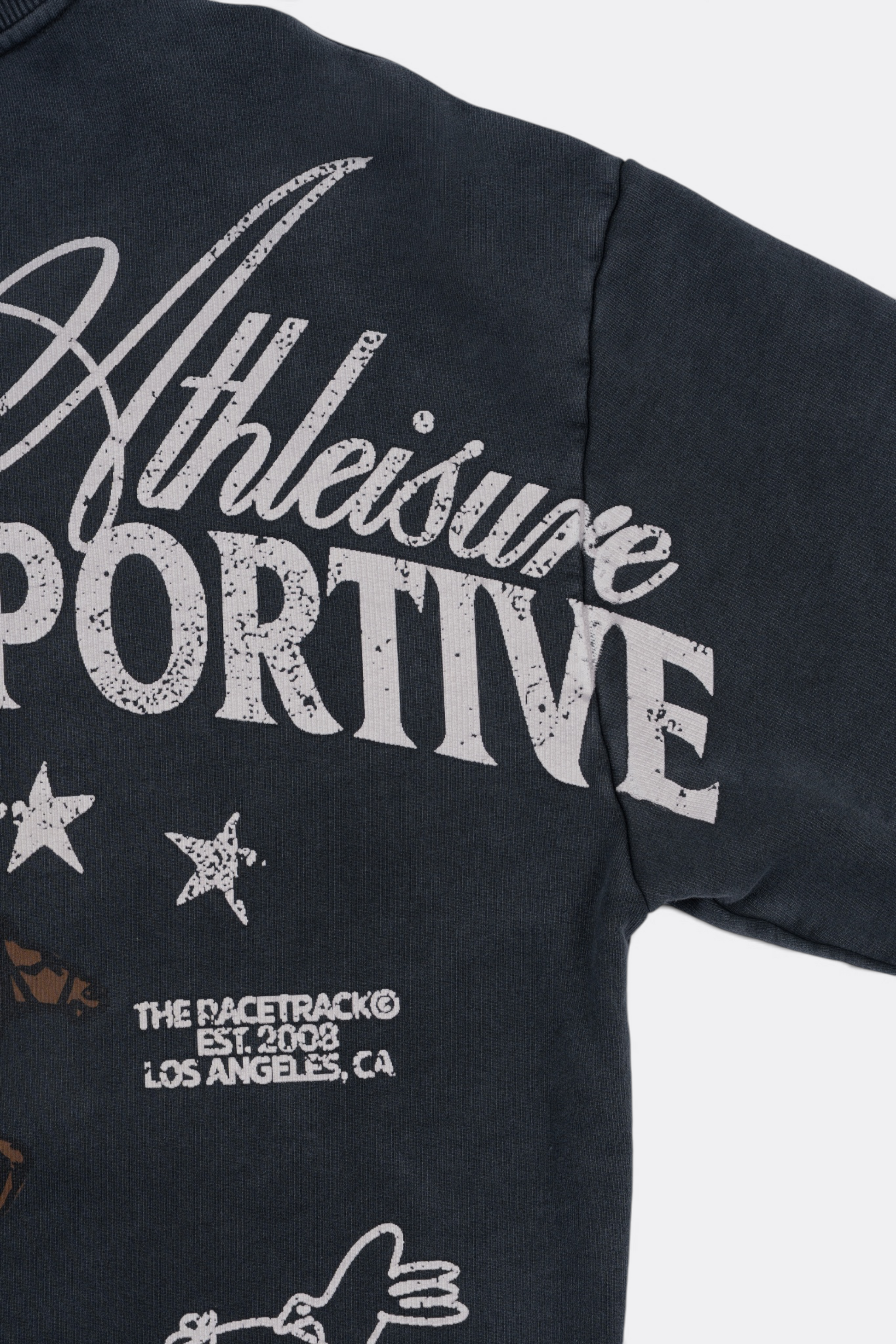 GOODIES SPORTIVE Radio 24:7 Crewneck Grey Fade Out | Sweat Coton 550g | Edgar Bdx