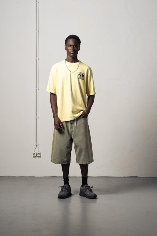 T-Shirt Jaune Radio Station - Streetwear Musical Goodies Sportive | Edgar Bdx