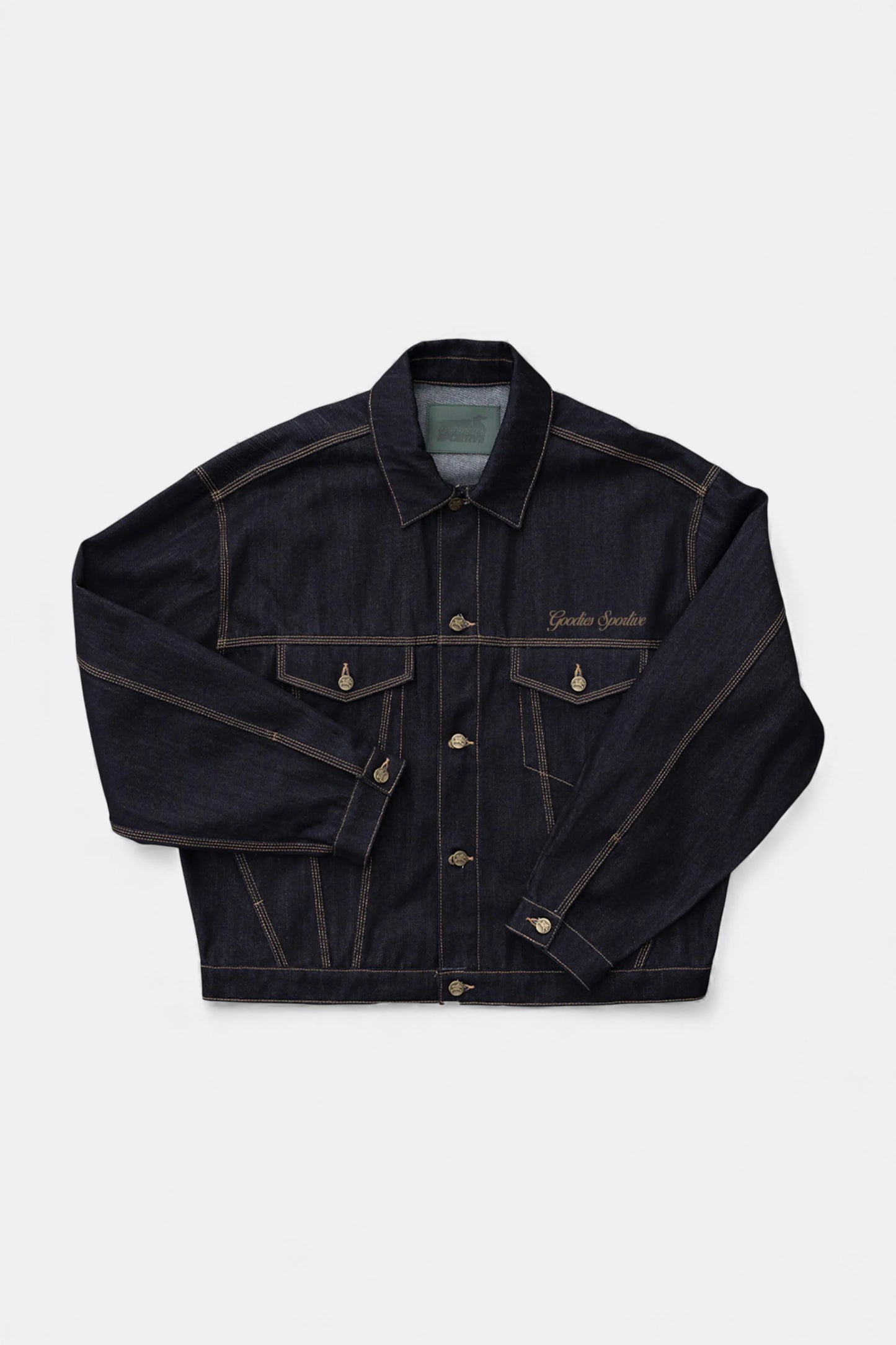 Goodies Sportive - Raw Denim Trucker Jacket (Indigo)