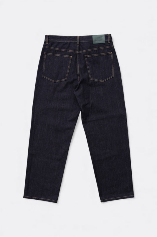 Goodies Sportive - Raw Denim Wide Leg Pants (Indigo)