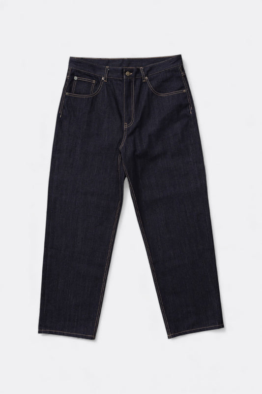Goodies Sportive - Raw Denim Wide Leg Pants (Indigo)