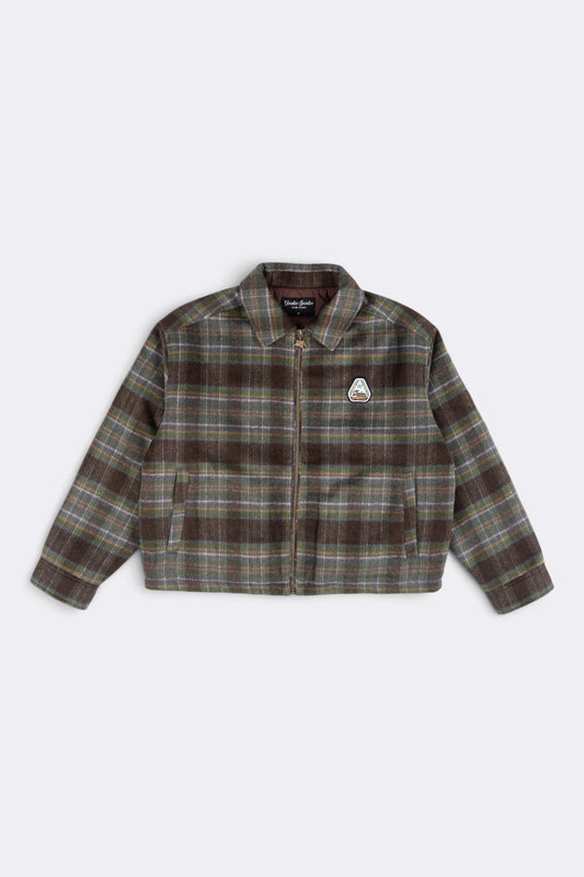 GOODIES SPORTIVE Retro Field Check Overshirt Green/Black | Edgar Bdx
