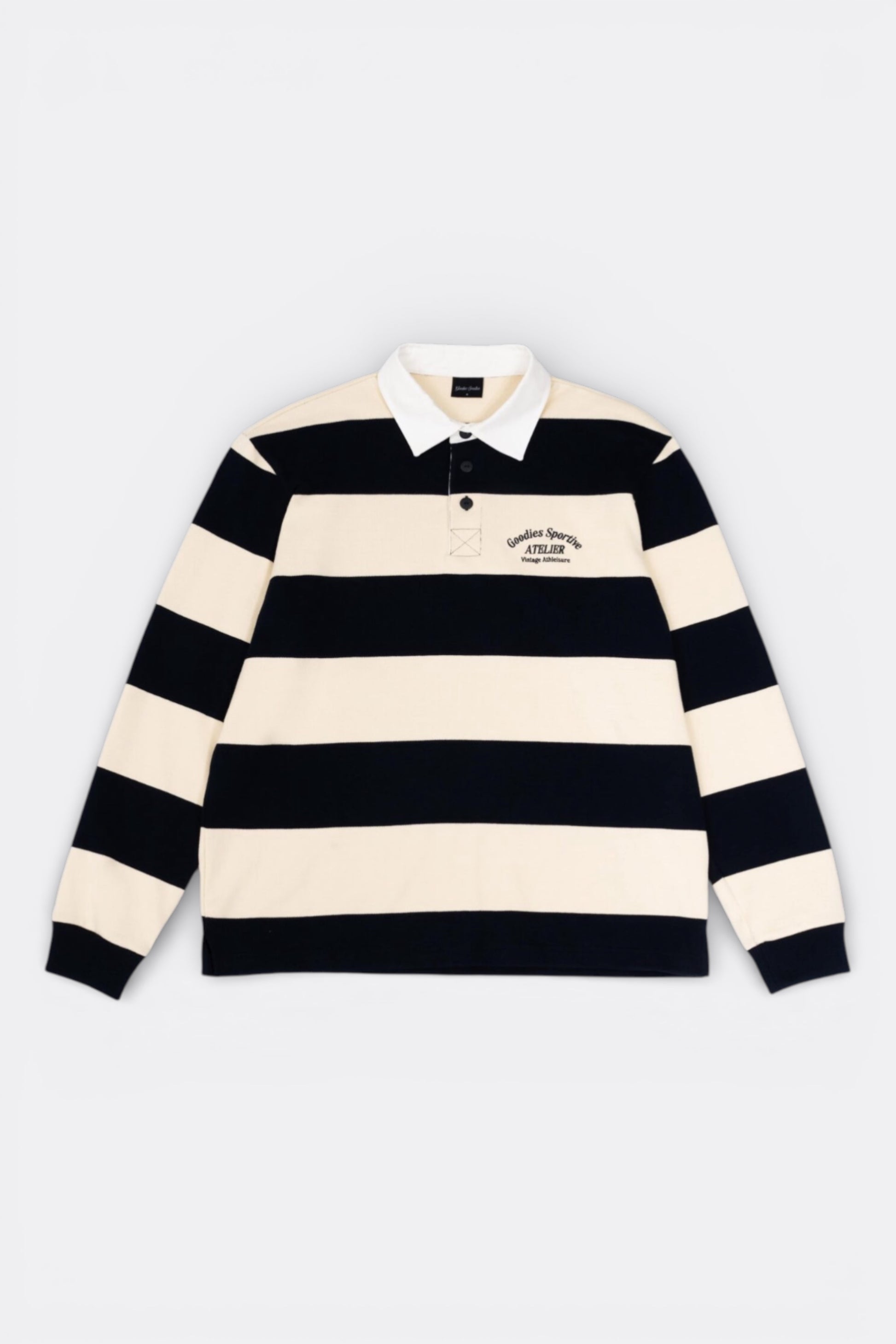 Goodies Sportive - Rich Kid Premium Polo (Ecru / Navy)